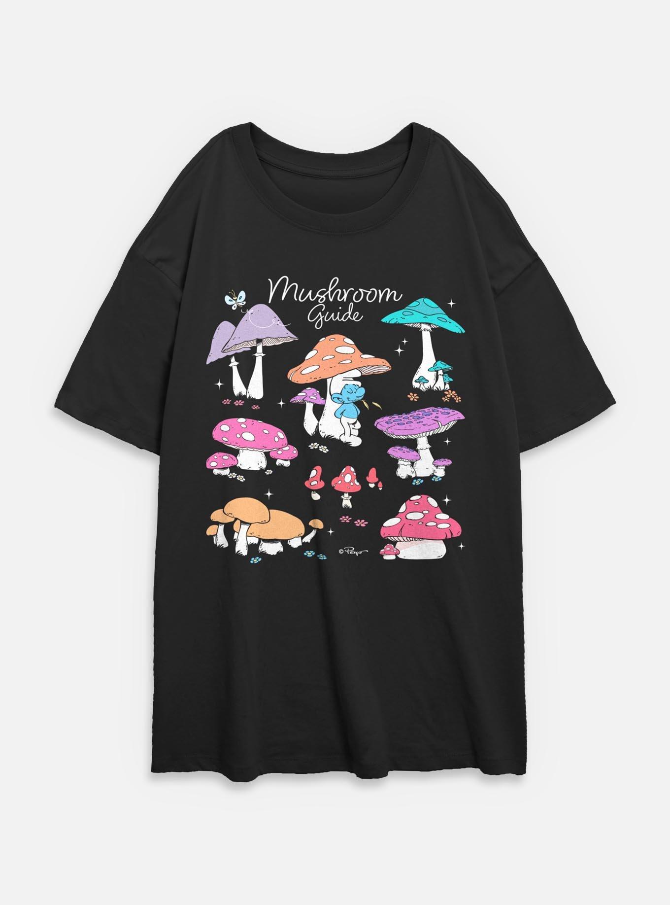 The Smurfs Mushroom Guide Womens Oversized T-Shirt, , hi-res