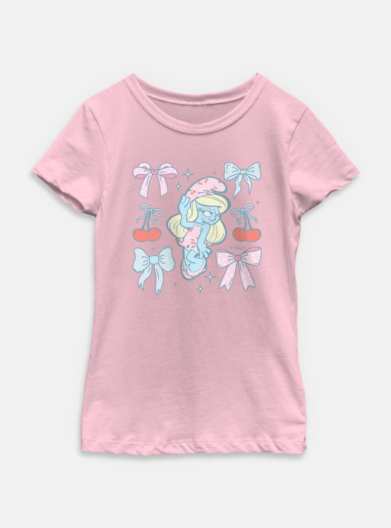 The Smurfs Bow Beauty Youth Girls T-Shirt, , hi-res