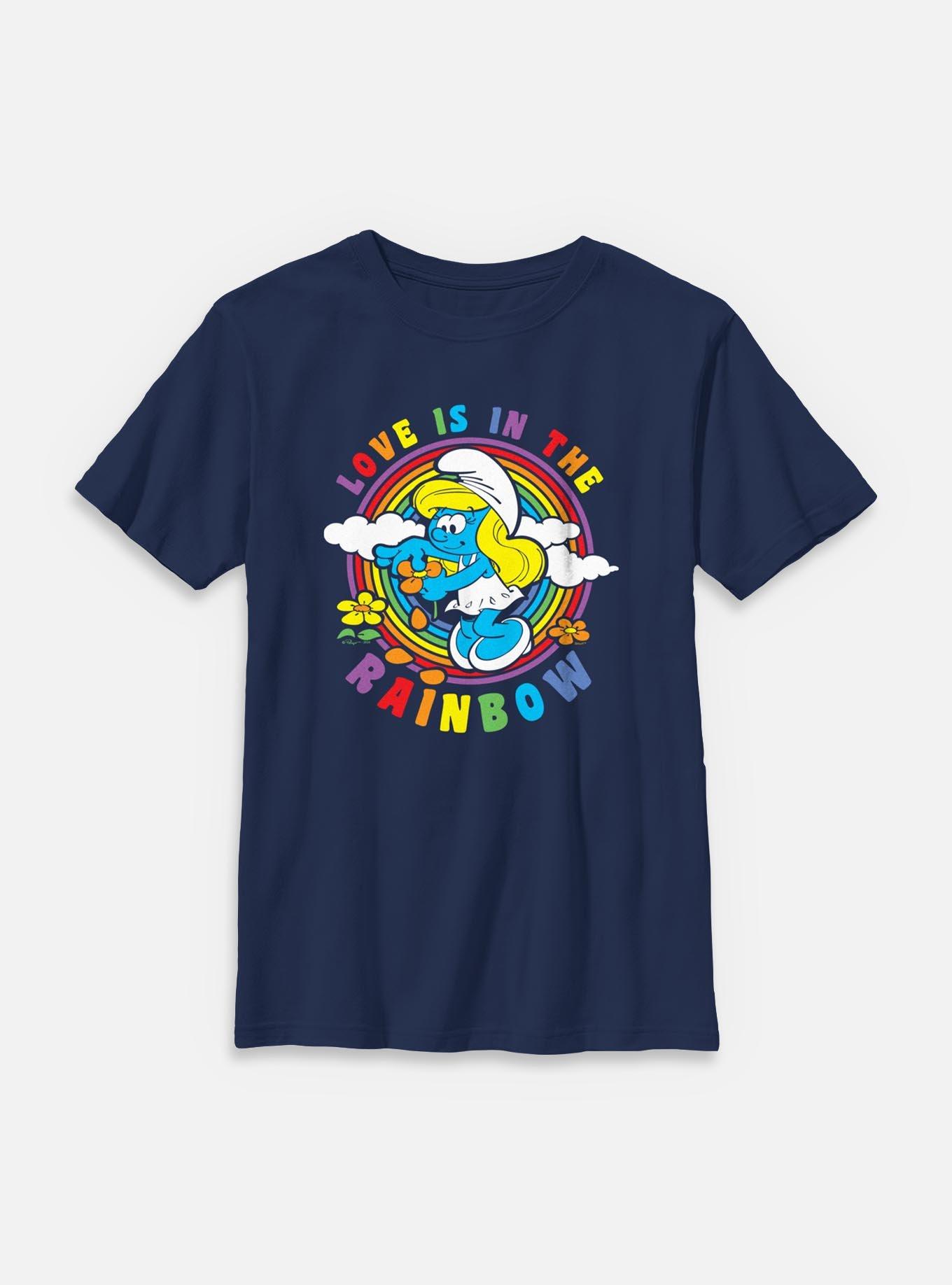 The Smurfs Love Is In The Rainbow Smurfette Youth T-Shirt, , hi-res