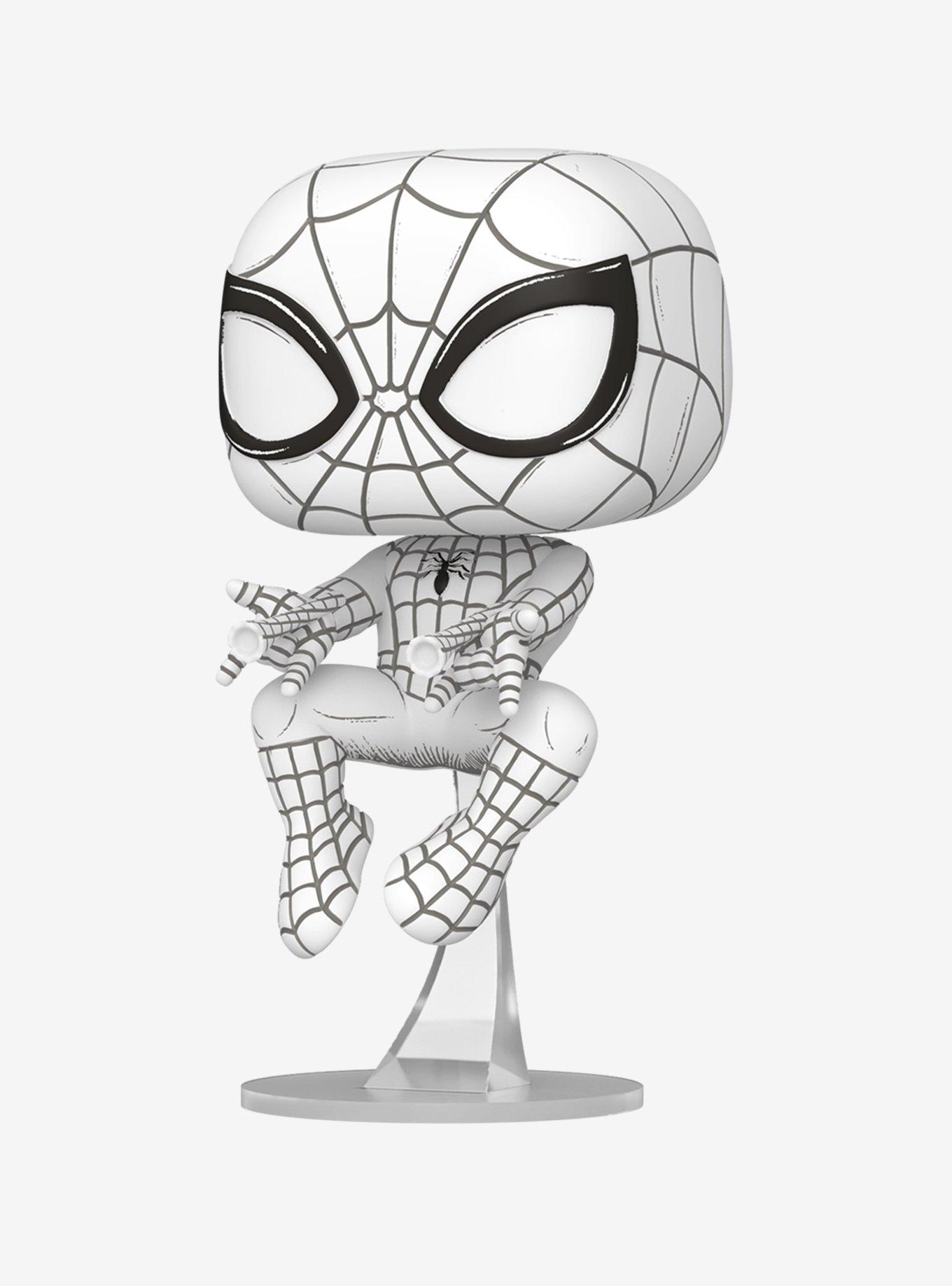 Funko Pop! Marvel Sketched Spider-Man Vinyl Bobblehead, , hi-res