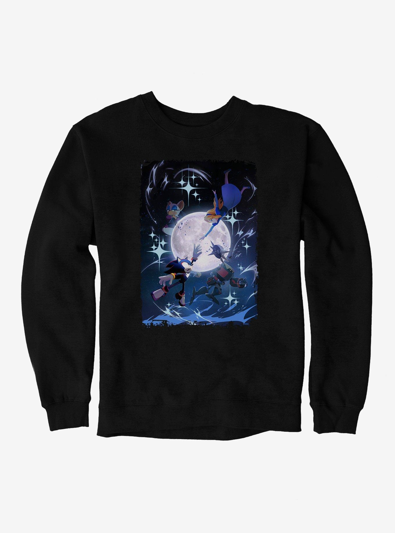 Sonic X Shadow Generations: Dark Beginnings Full Moon Sweatshirt, , hi-res