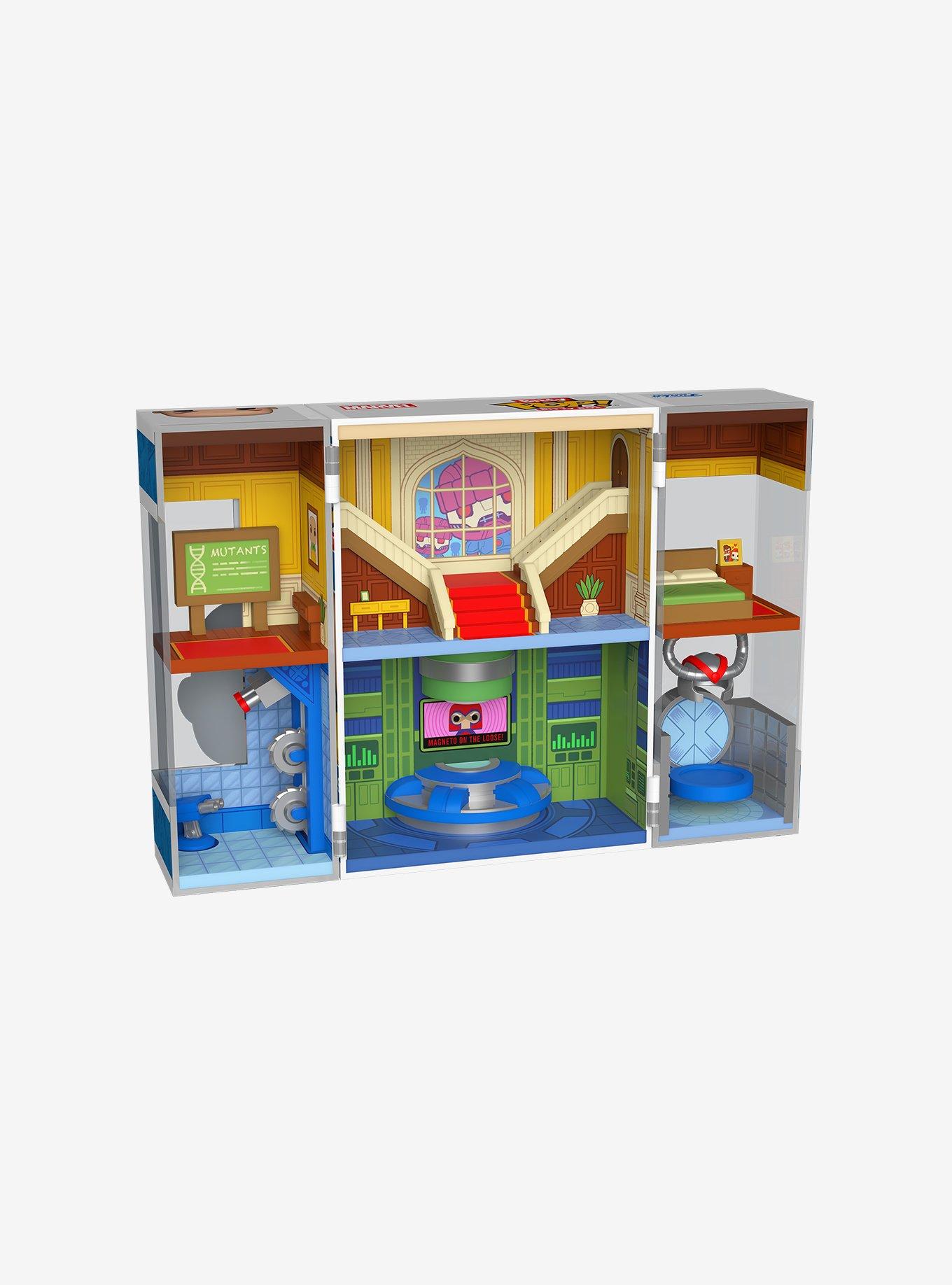 Funko Bitty Pop! Bitty Box Marvel X-Men The X-Mansion Acrylic Display Box with Miniature Vinyl Figures, , hi-res