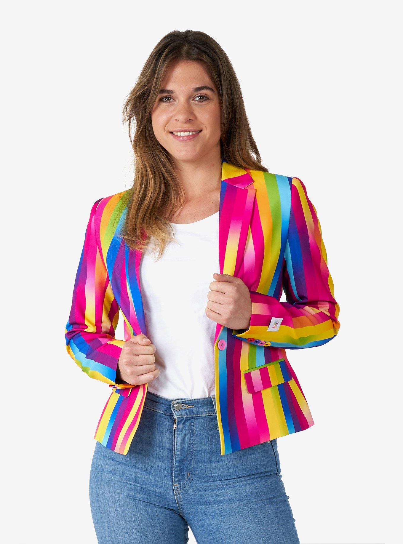 Rainbow Glaze Blazer, MULTI, hi-res