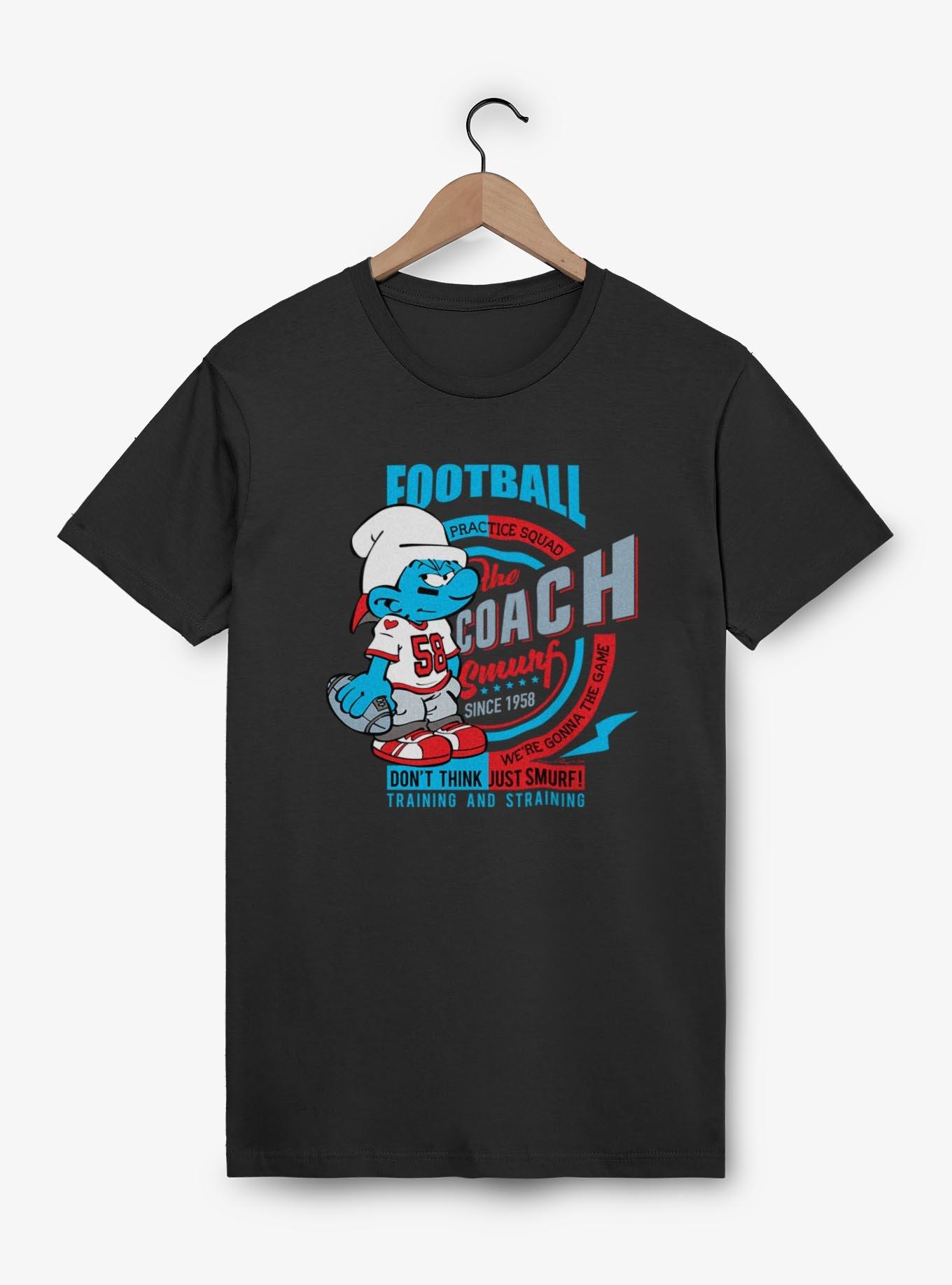 The Smurfs Football The Coach T-Shirt, BLACK, hi-res