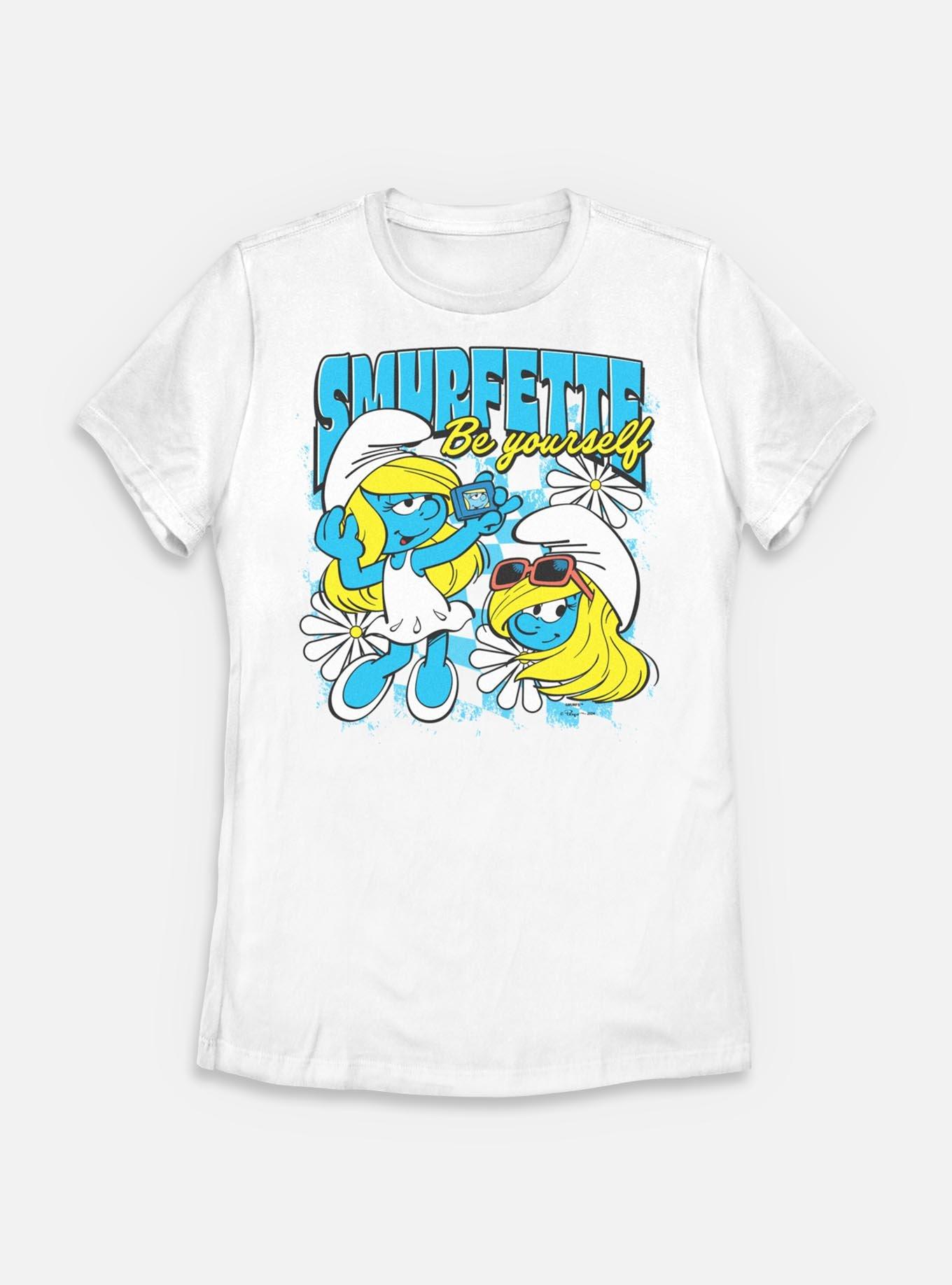 The Smurfs Smurfette Be Yourself Womens T-Shirt, WHITE, hi-res