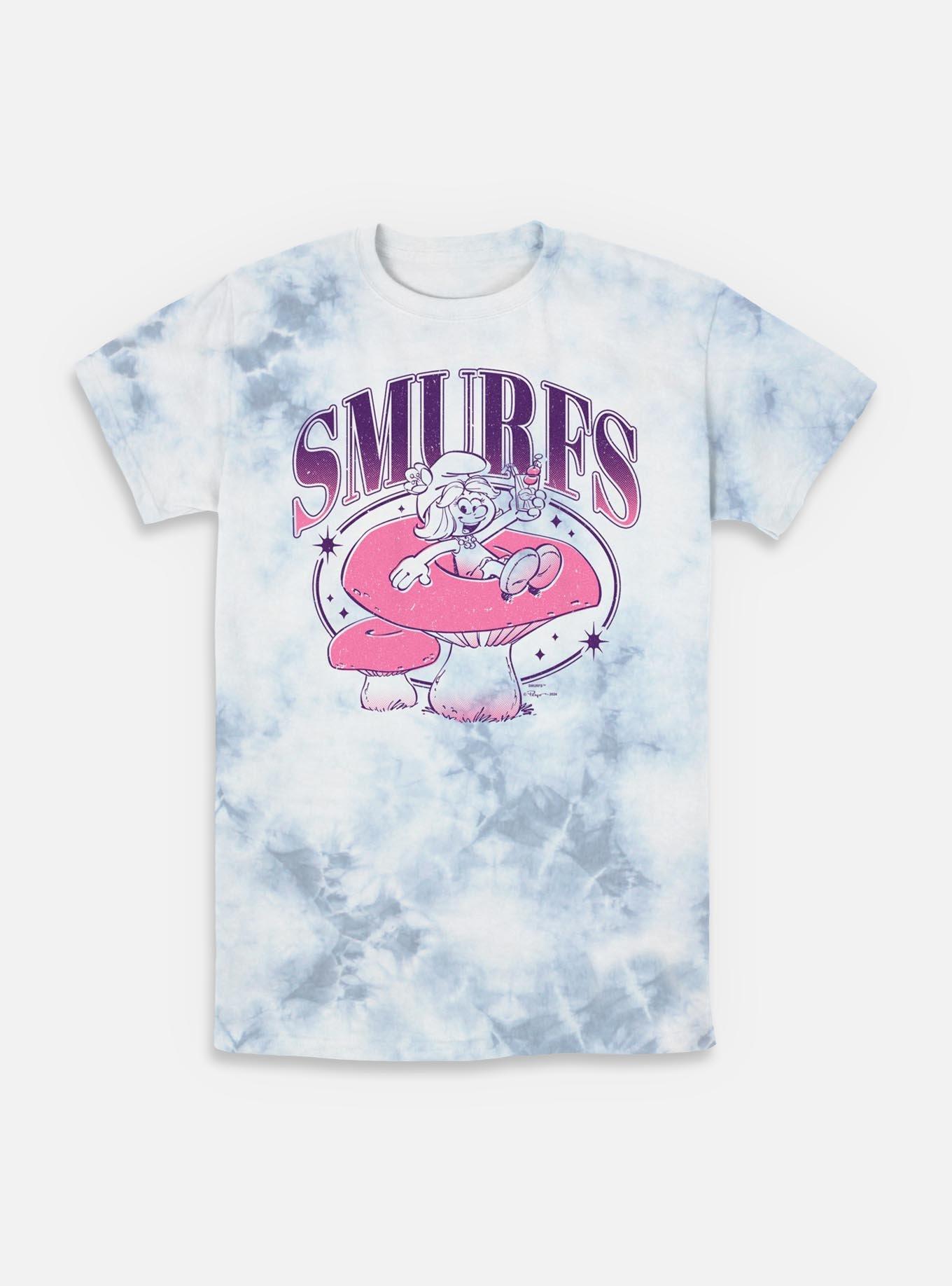 The Smurfs Galaxy Mushroom Vibes  Tie-Dye T-Shirt, , hi-res