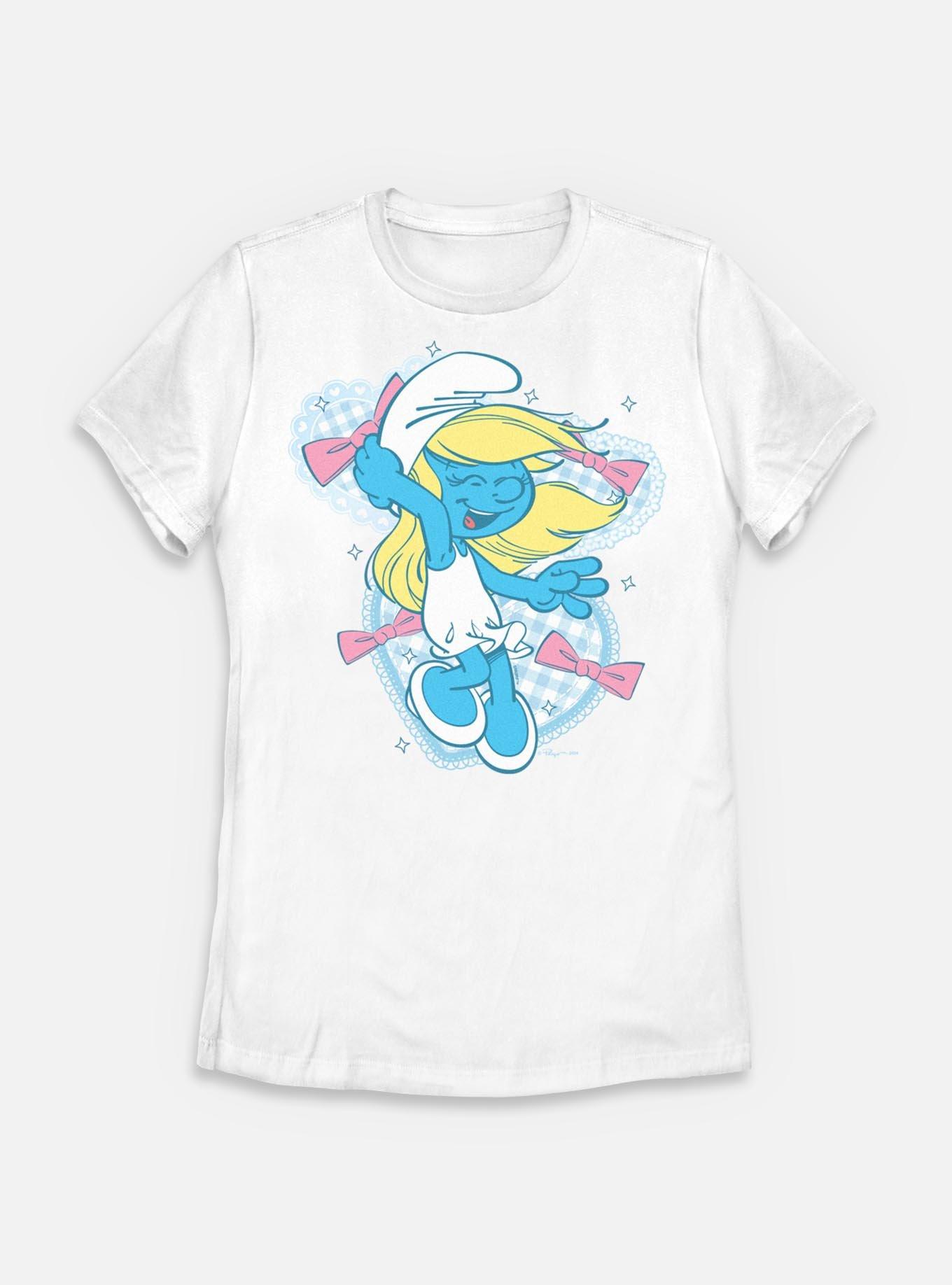 The Smurfs Coquette Smurfette Womens T-Shirt, WHITE, hi-res