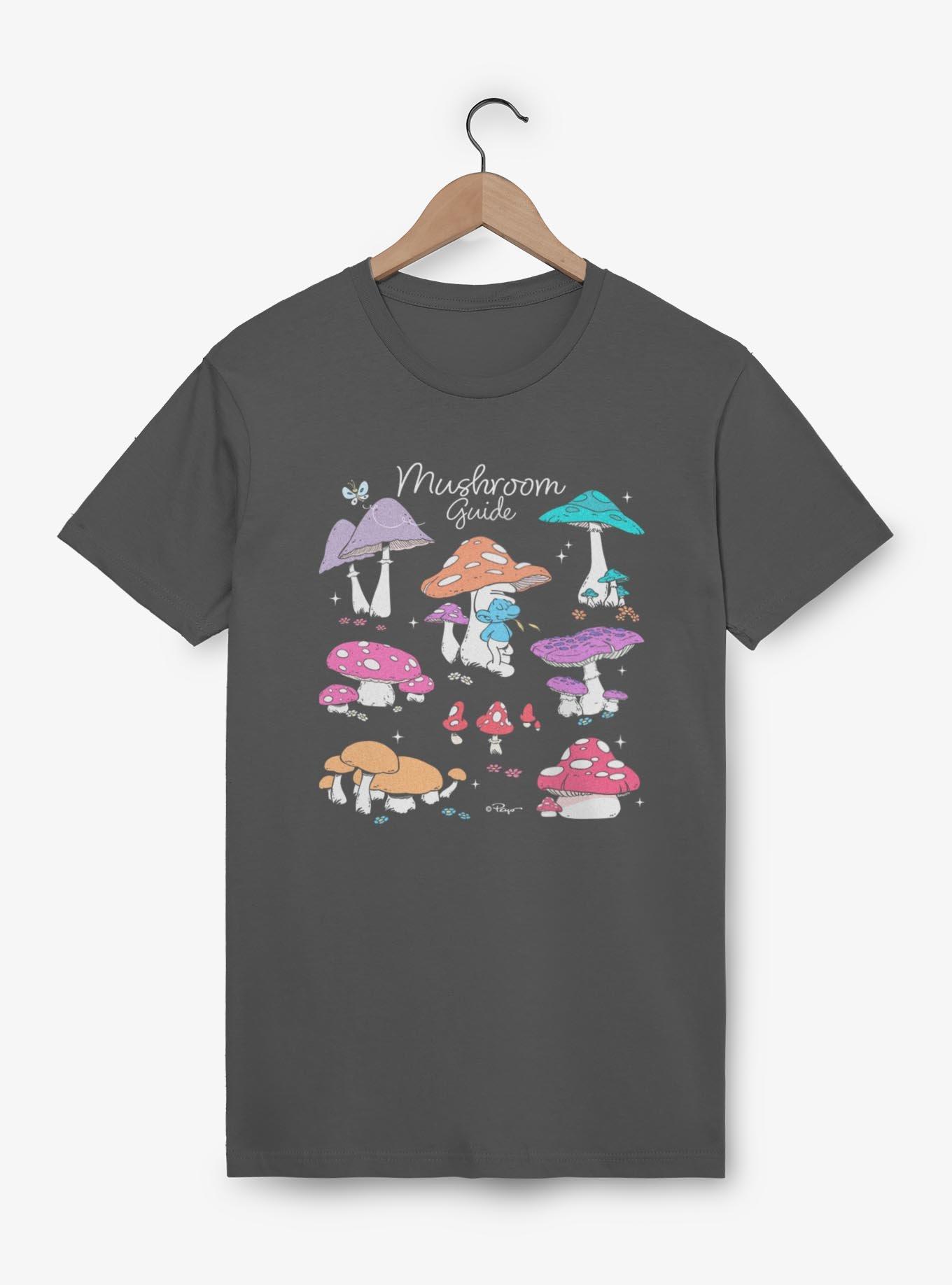 The Smurfs Mushroom Guide T-Shirt, CHARCOAL, hi-res