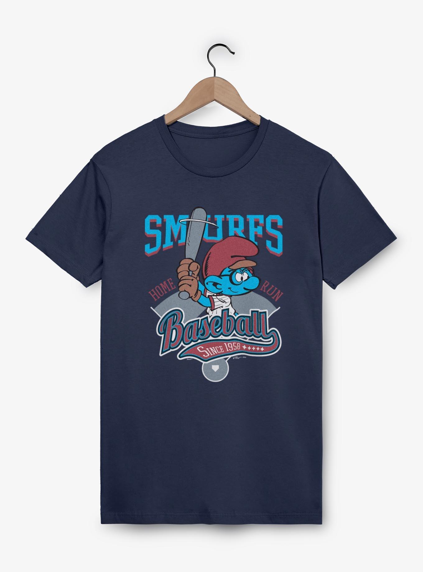 The Smurfs Baseball Home Run T-Shirt, NAVY, hi-res