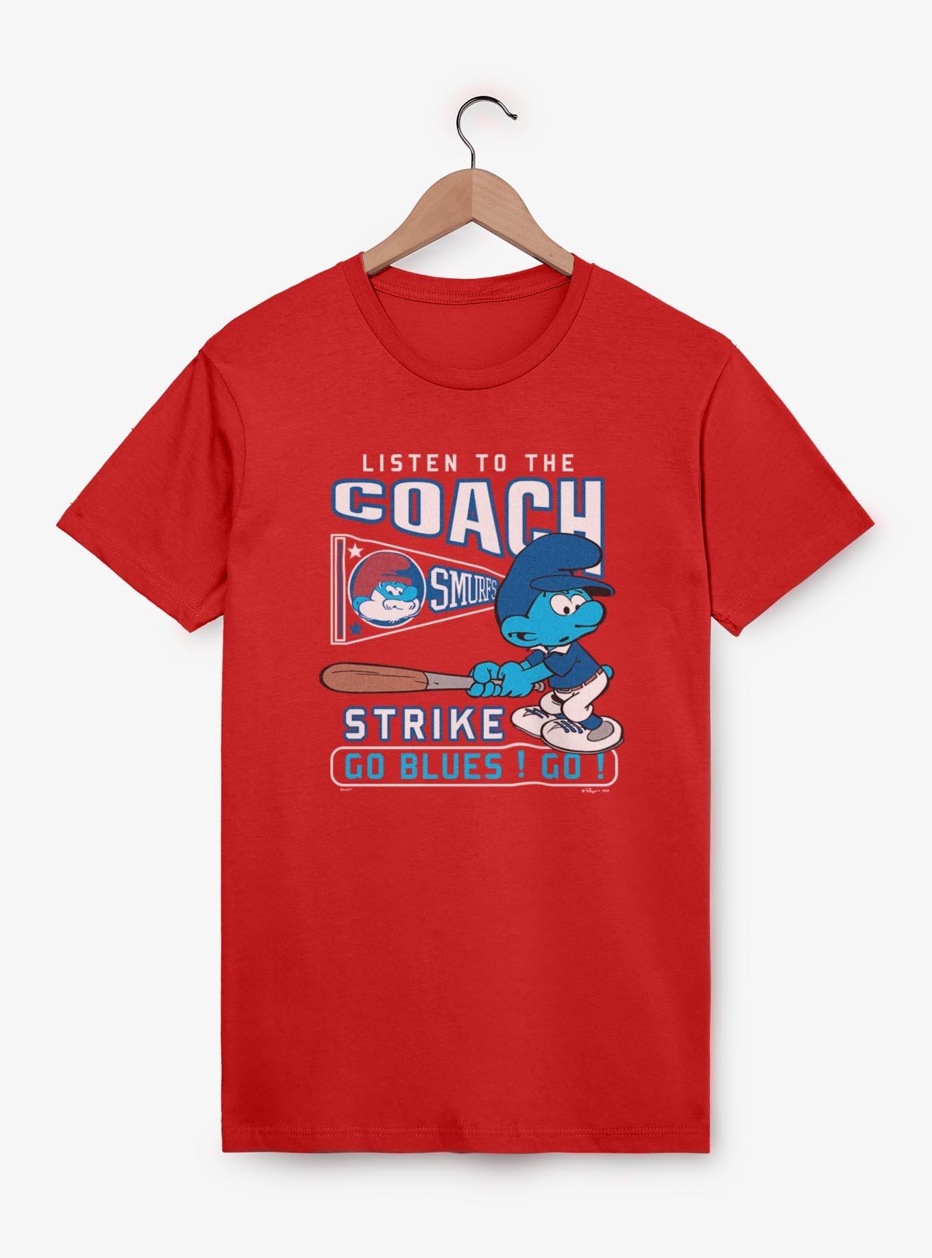 The Smurfs Listen To The Coach T-Shirt, RED, hi-res