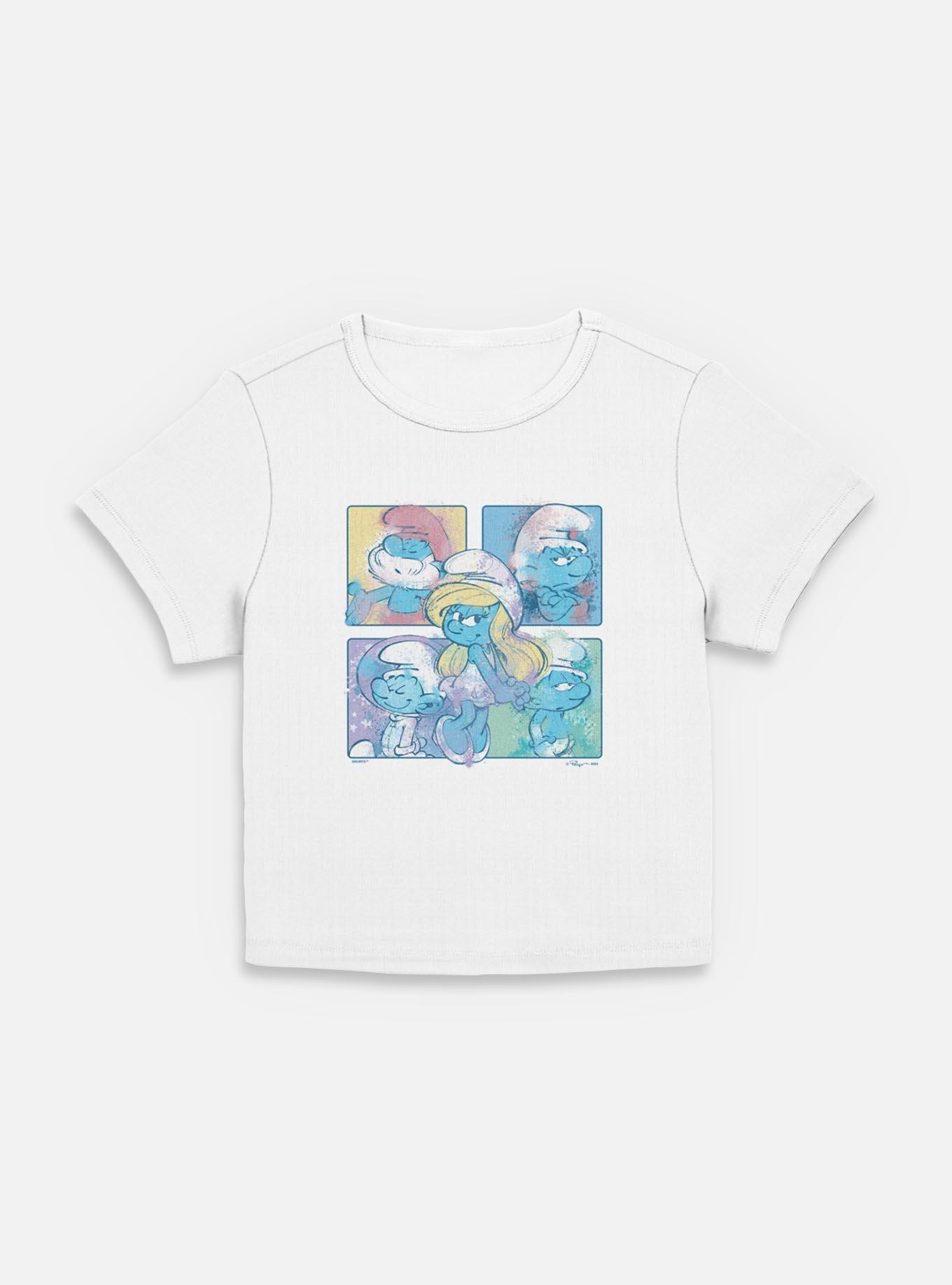 The Smurfs Smurf Boxup Women Baby T-Shirt, EGRET, hi-res