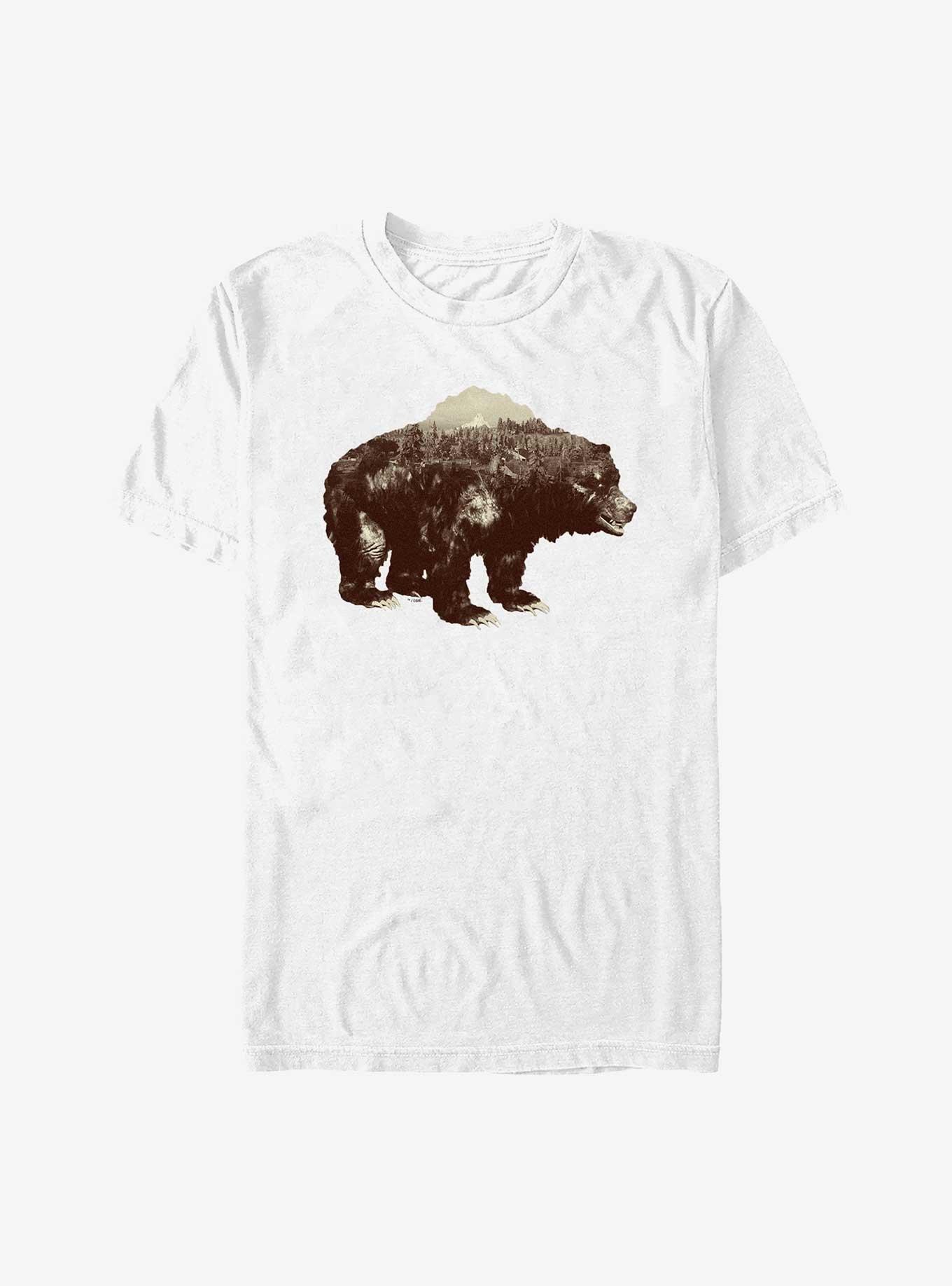 Days Gone Bear And Mountains T-Shirt, WHITE, hi-res