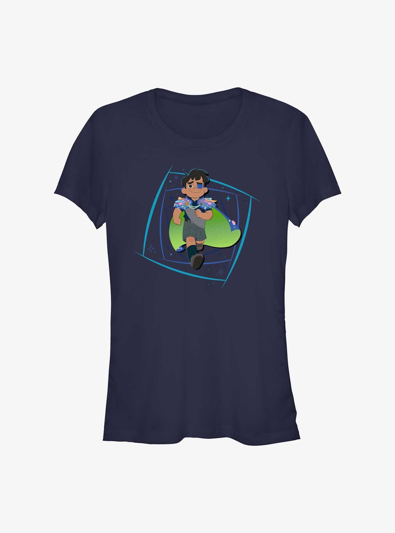 Disney Pixar Elio Heroic Standing Girl T-Shirt, NAVY, hi-res
