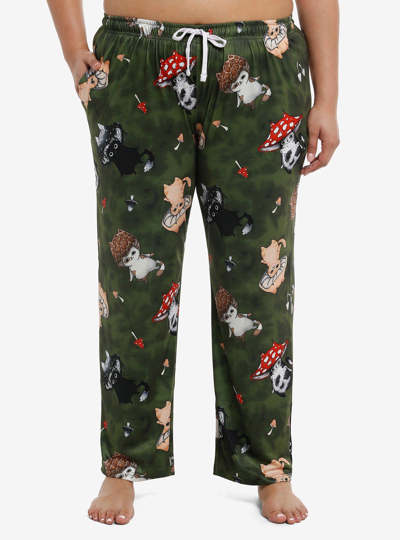 Guild Of Calamity Mushroom Cats Girls Pajama Pants Plus Size, , hi-res