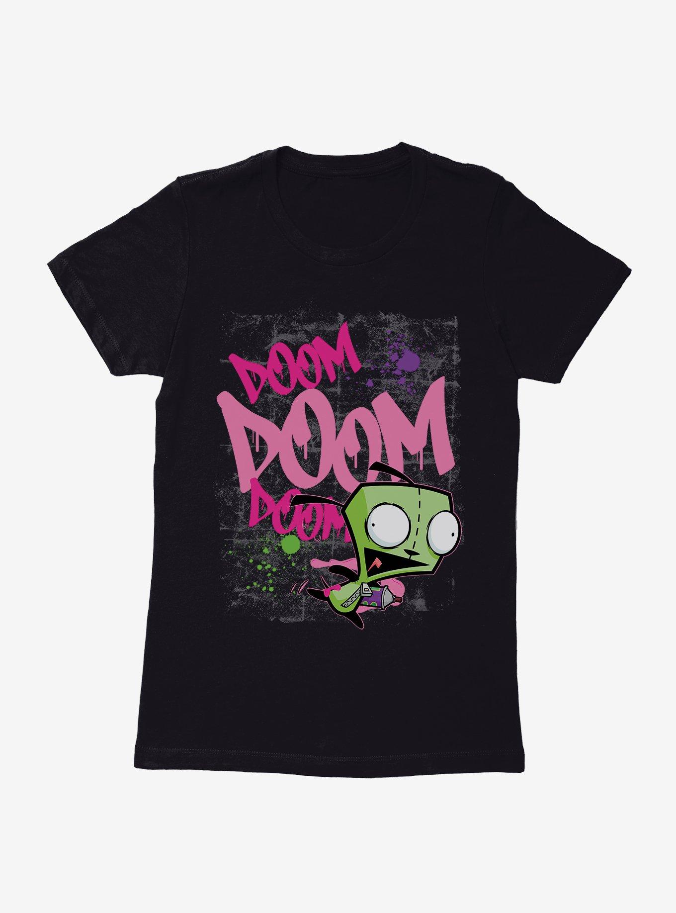 Invader Zim Doom Doom Doom Graffiti GIR Womens T-Shirt, , hi-res