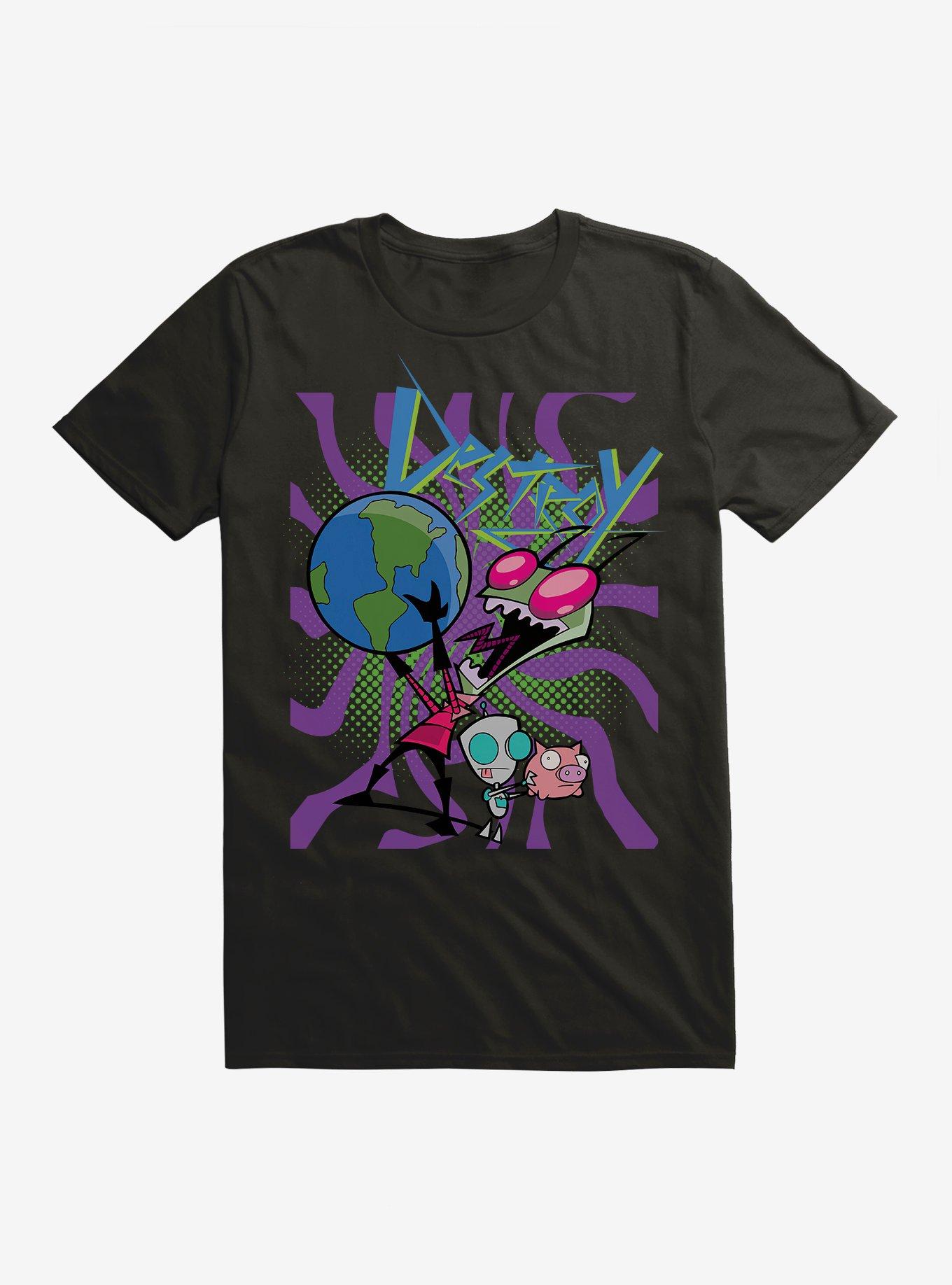 Invader Zim Destroy The World T-Shirt, , hi-res