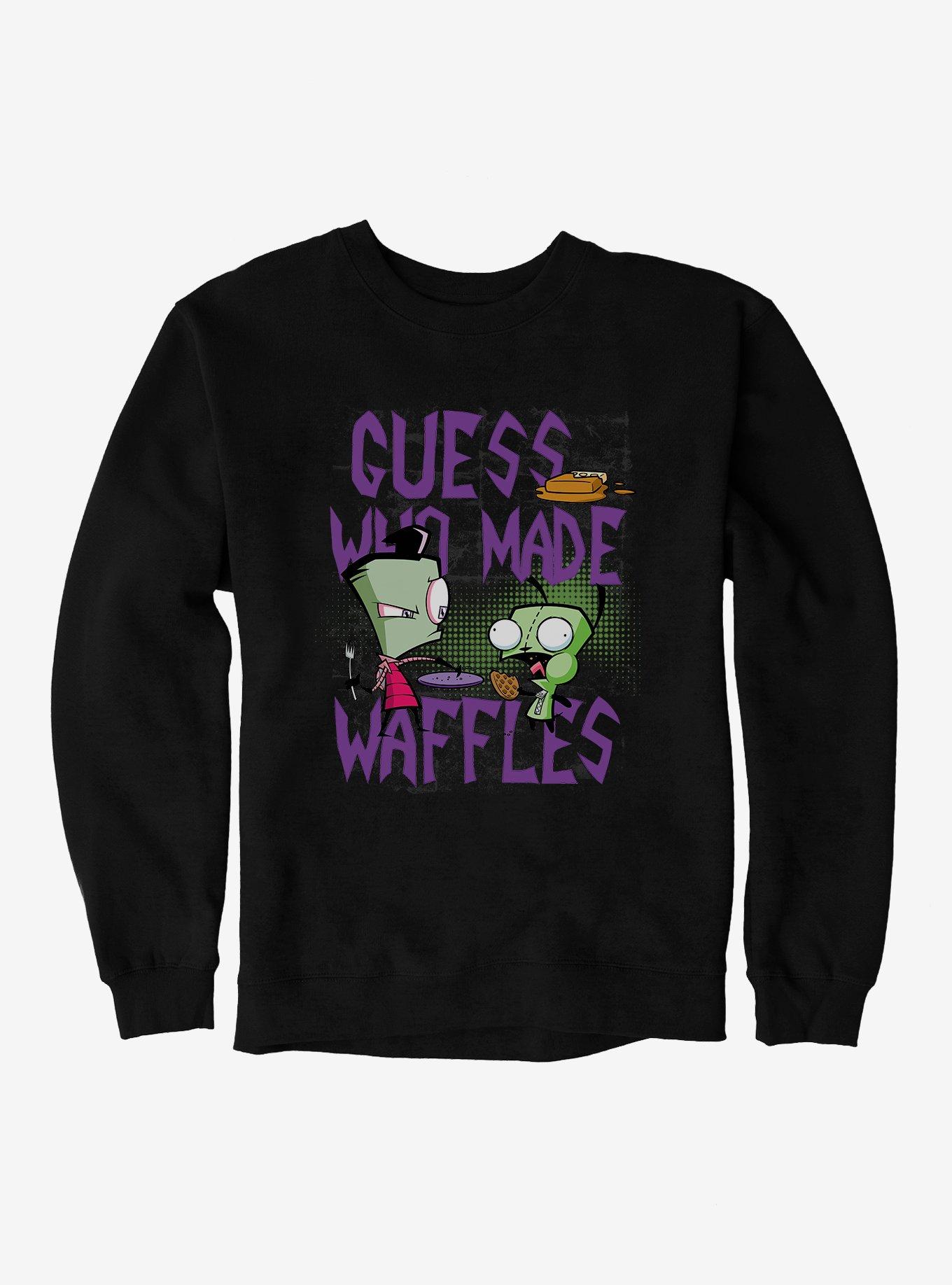 Invader Zim Guess Who Made Waffles Sweatshirt, , hi-res