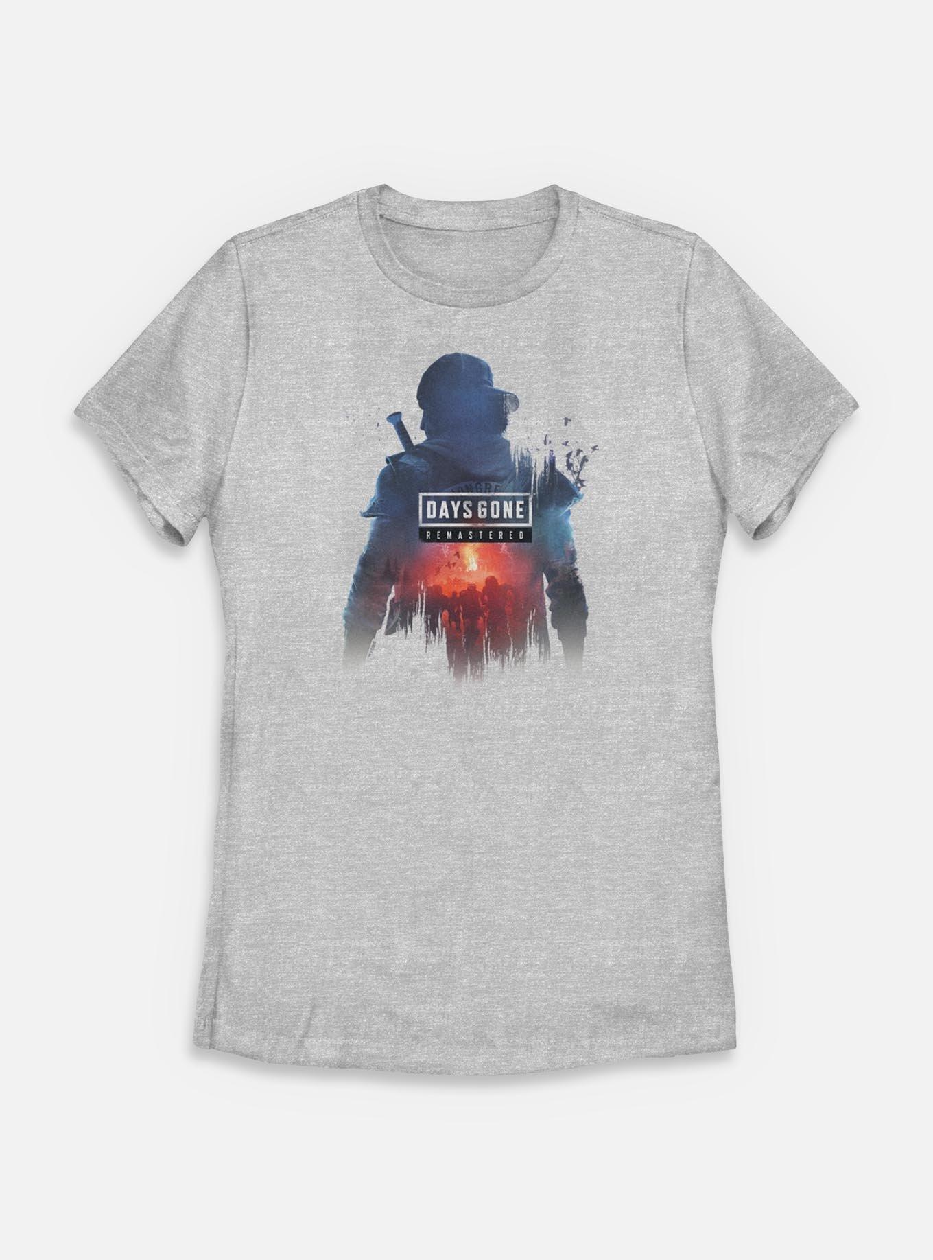 Days Gone Remastered Sillouette Logo Womens T-Shirt, ATH HTR, hi-res