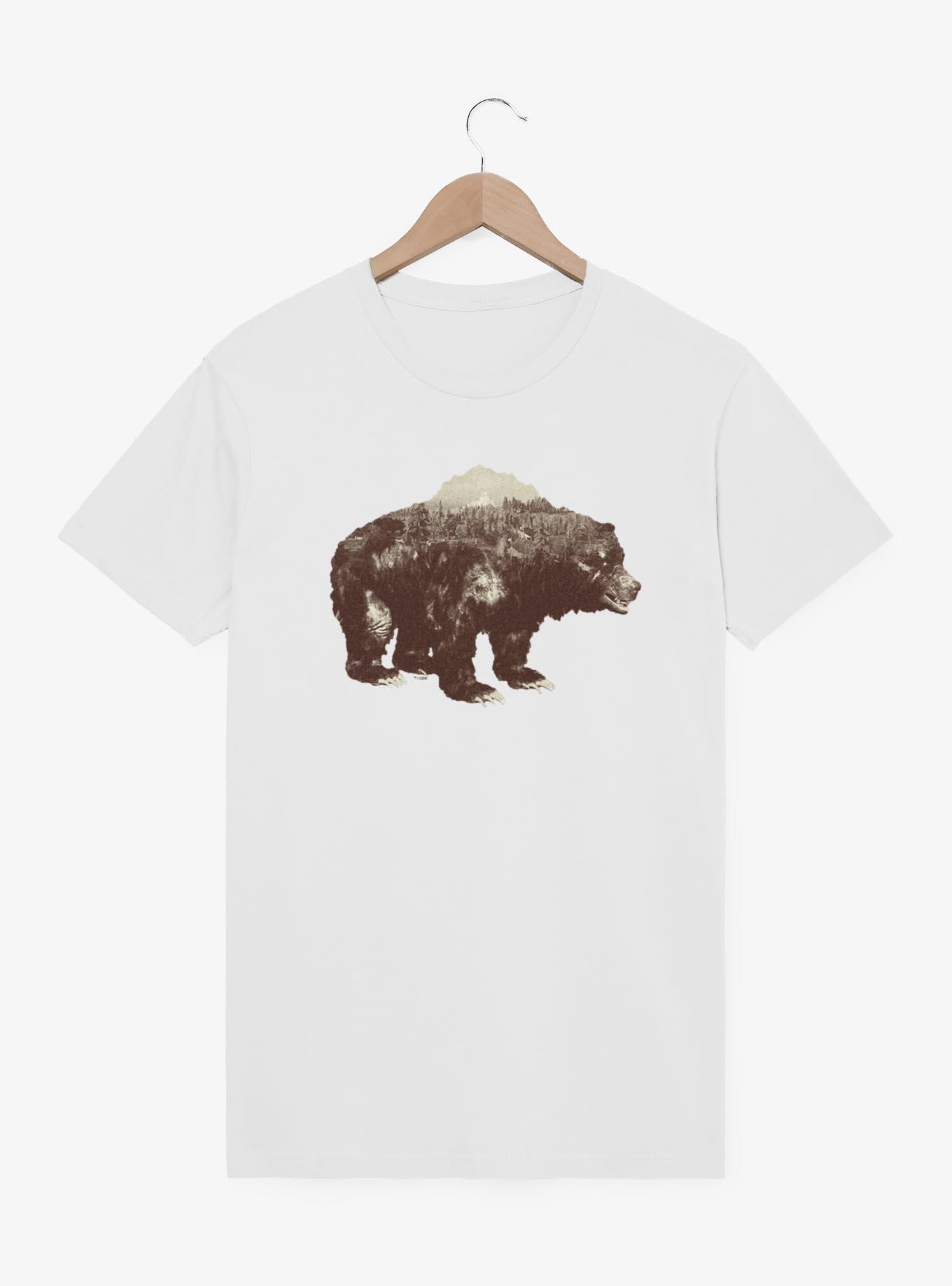 Days Gone Bear And Mountains T-Shirt, WHITE, hi-res