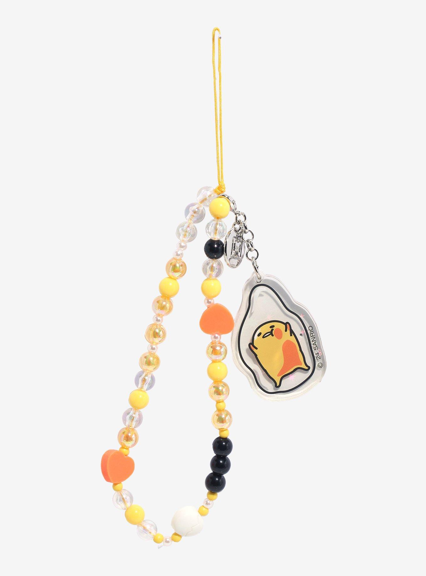 Gudetama Egg Beaded Phone Charm, , hi-res
