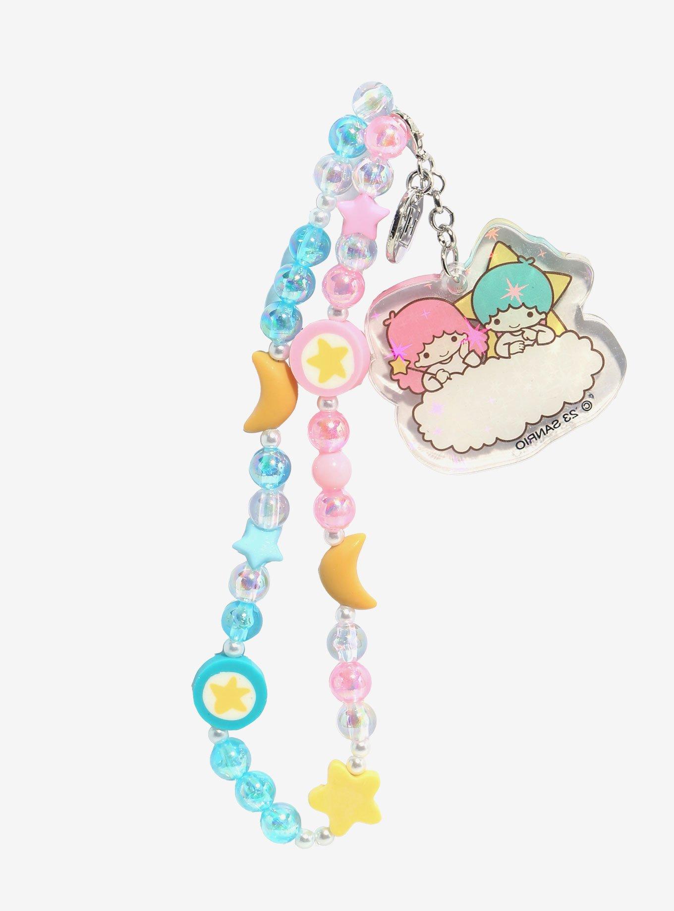 The Little Twin Stars Celestial Beaded Phone Charm, , hi-res