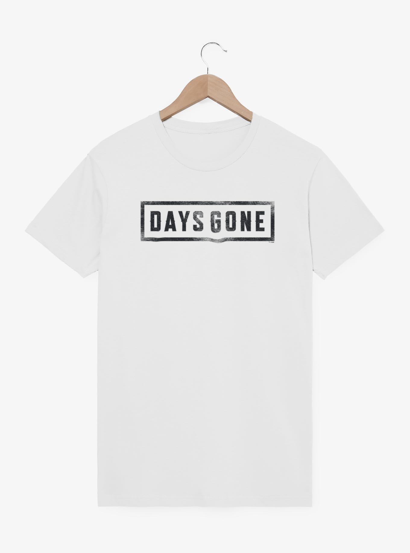 Days Gone Logo Style T-Shirt, WHITE, hi-res