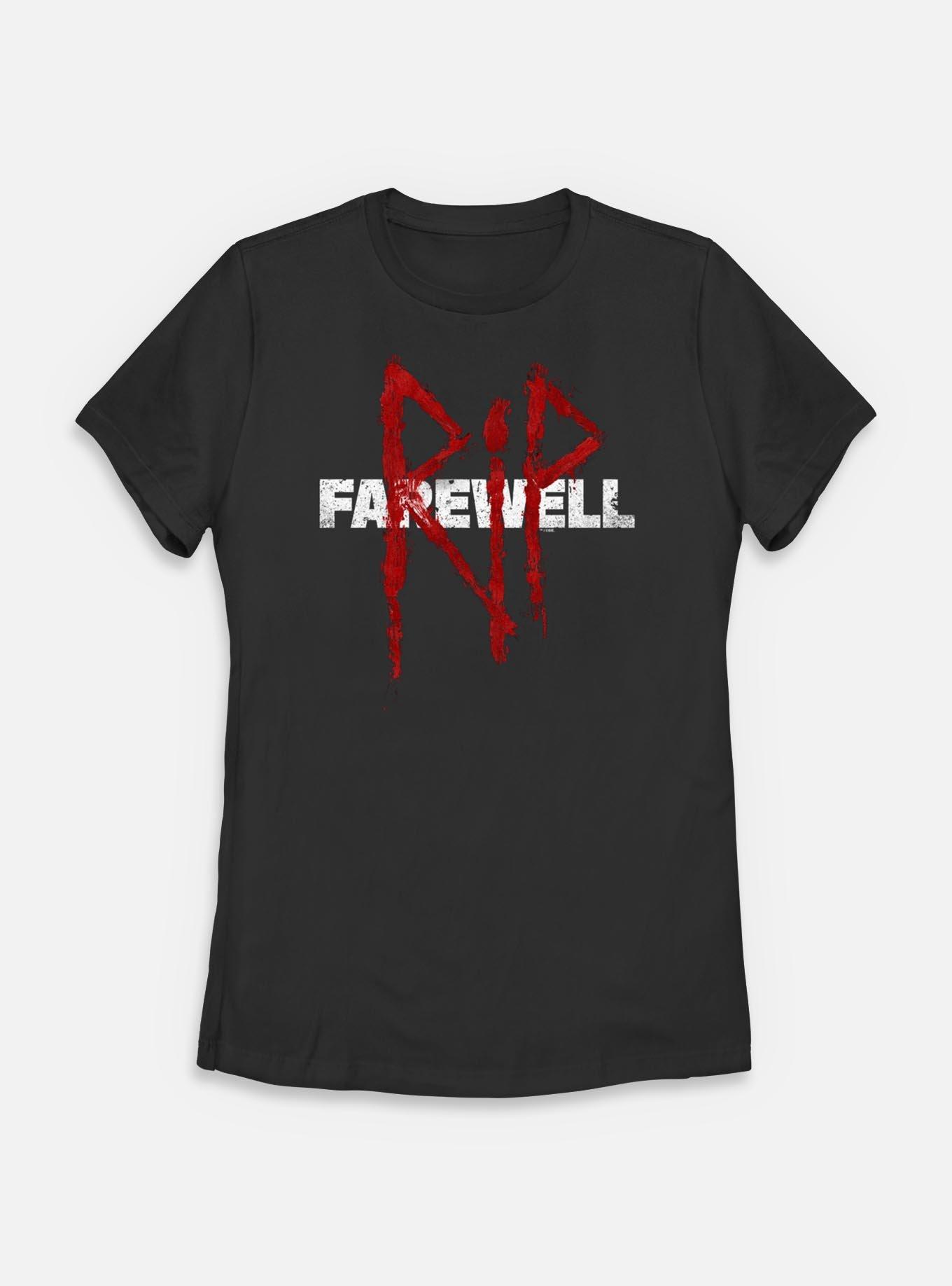 Days Gone Farewell RIP Womens T-Shirt, BLACK, hi-res