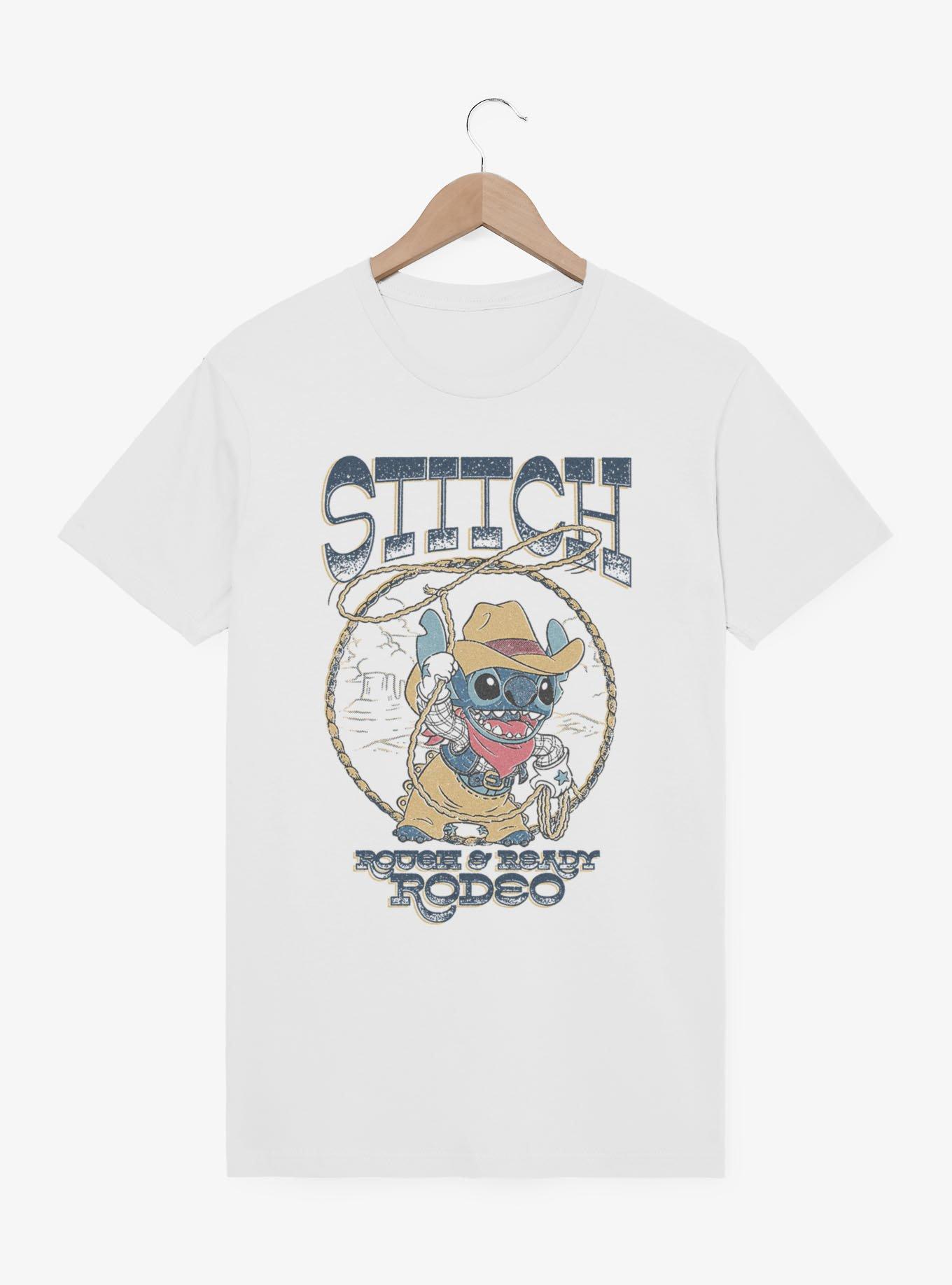 Disney Lilo & Stitch Rough & Ready Rodeo T-Shirt Her Universe Exclusive, WHITE, hi-res