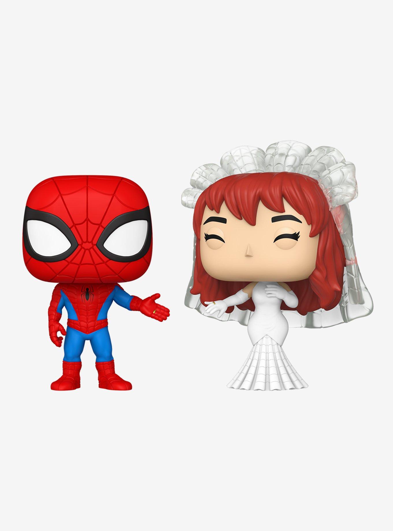 Funko Marvel Pop! Spider-Man And MJ Vinyl Bobble-Head Set, , hi-res