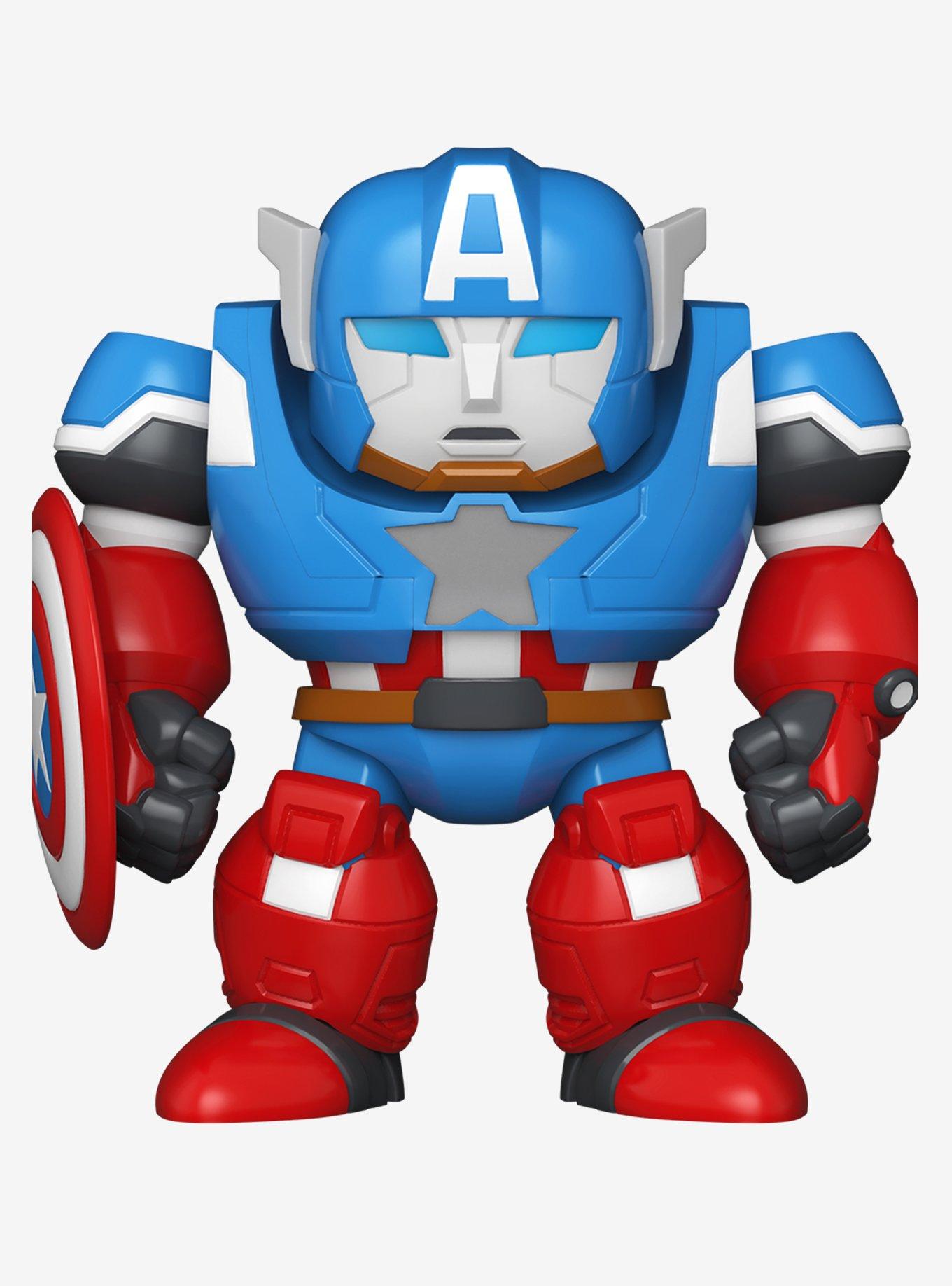 Funko Marvel Bitty Pop! Bitty Bot Captain America Mech With Captain America Vinyl Figure Set, , hi-res