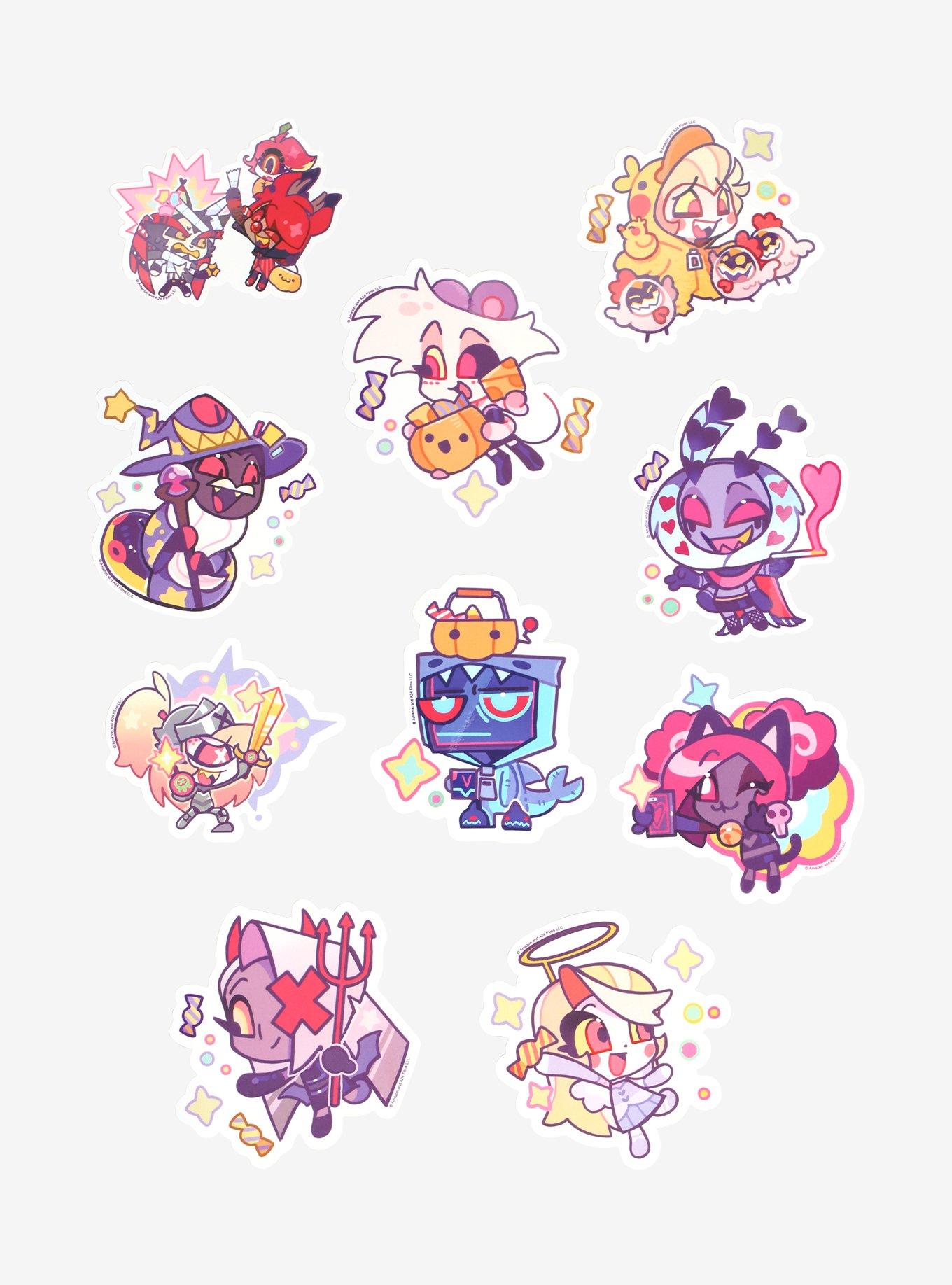 Hazbin Hotel Halloween Chibi Blind Bag Stickers, , hi-res