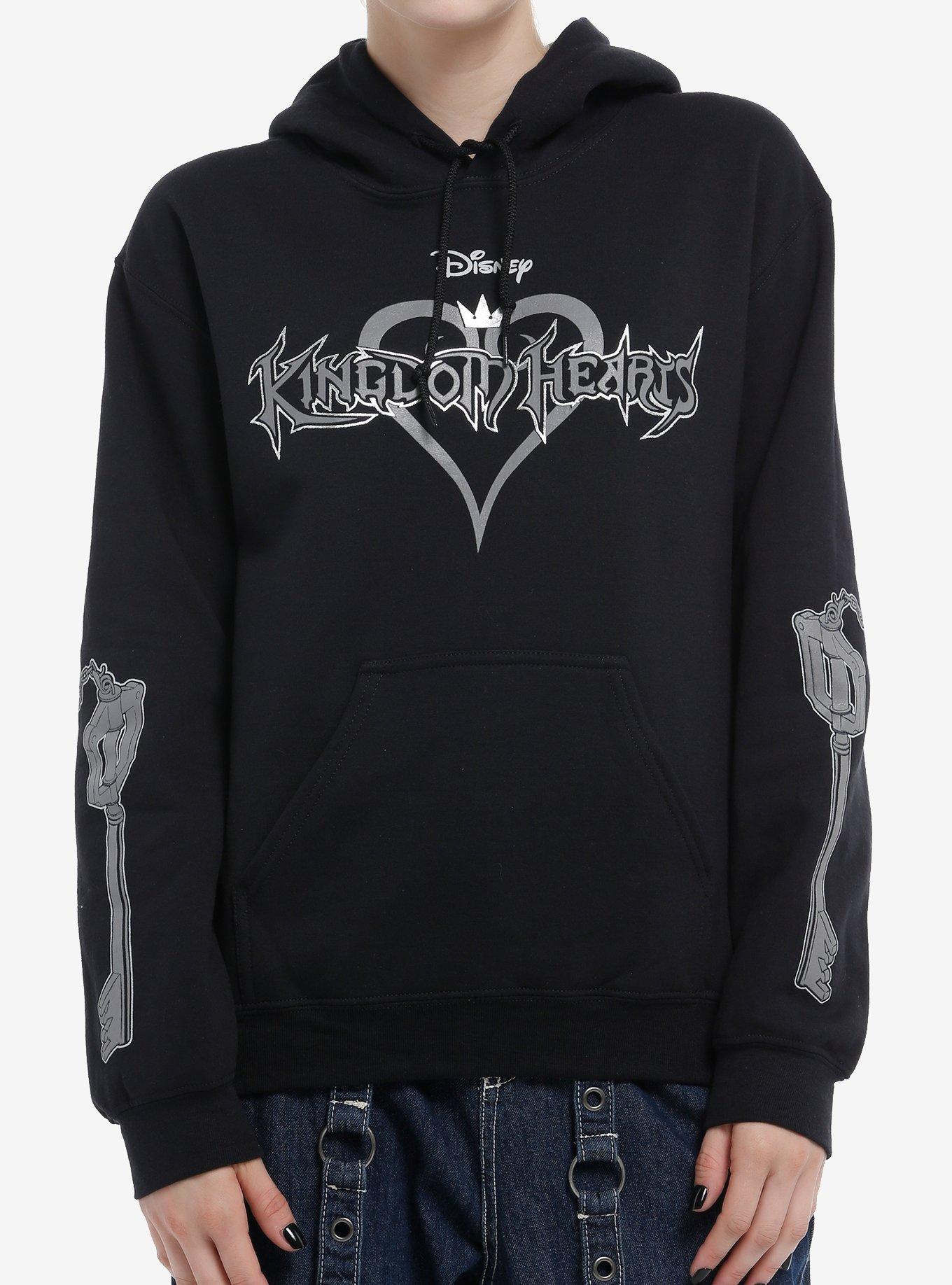 Disney Kingdom Hearts Logo & Keyblade Girls Hoodie, , hi-res