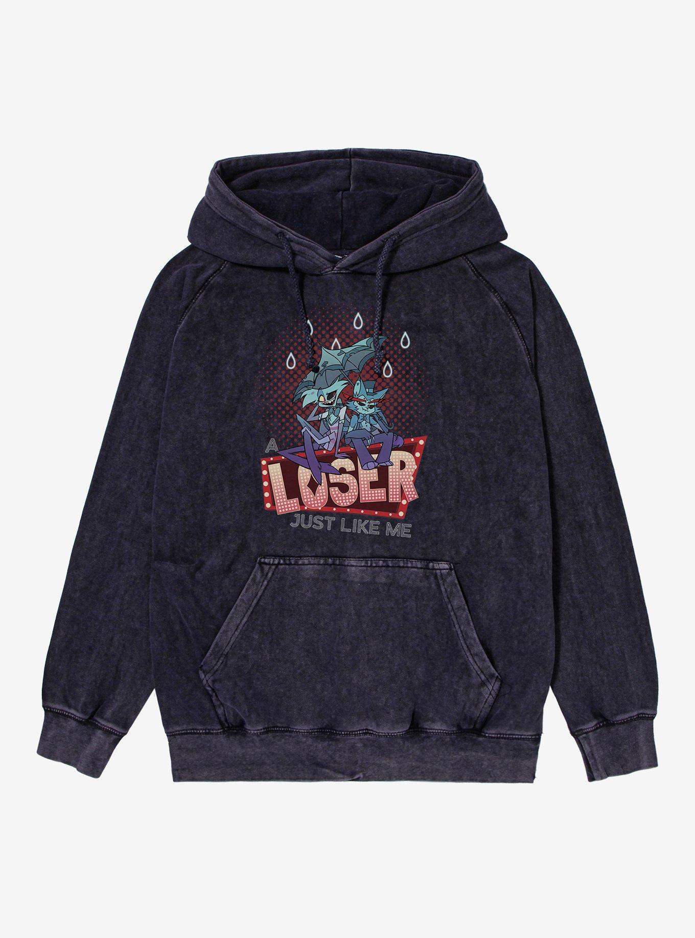 Hazbin Hotel Loser Just LIke Me Mineral Wash Hoodie, , hi-res