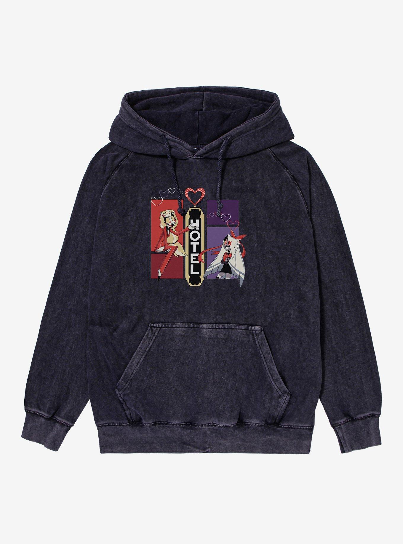 Hazbin Hotel Charlie & Vaggie Mineral Wash Hoodie, , hi-res