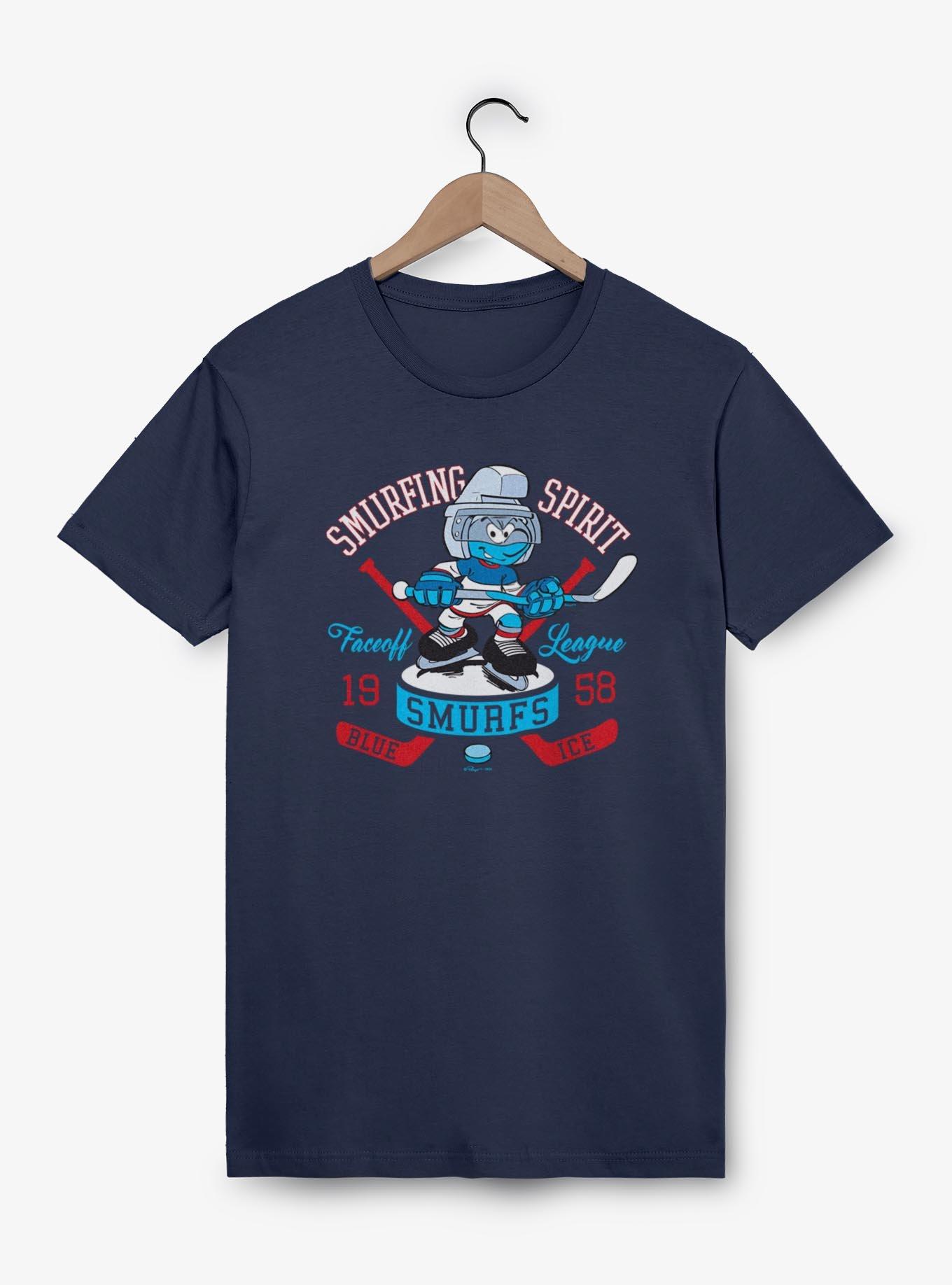 The Smurfs Smurfing Spirit Hockey T-Shirt, , hi-res