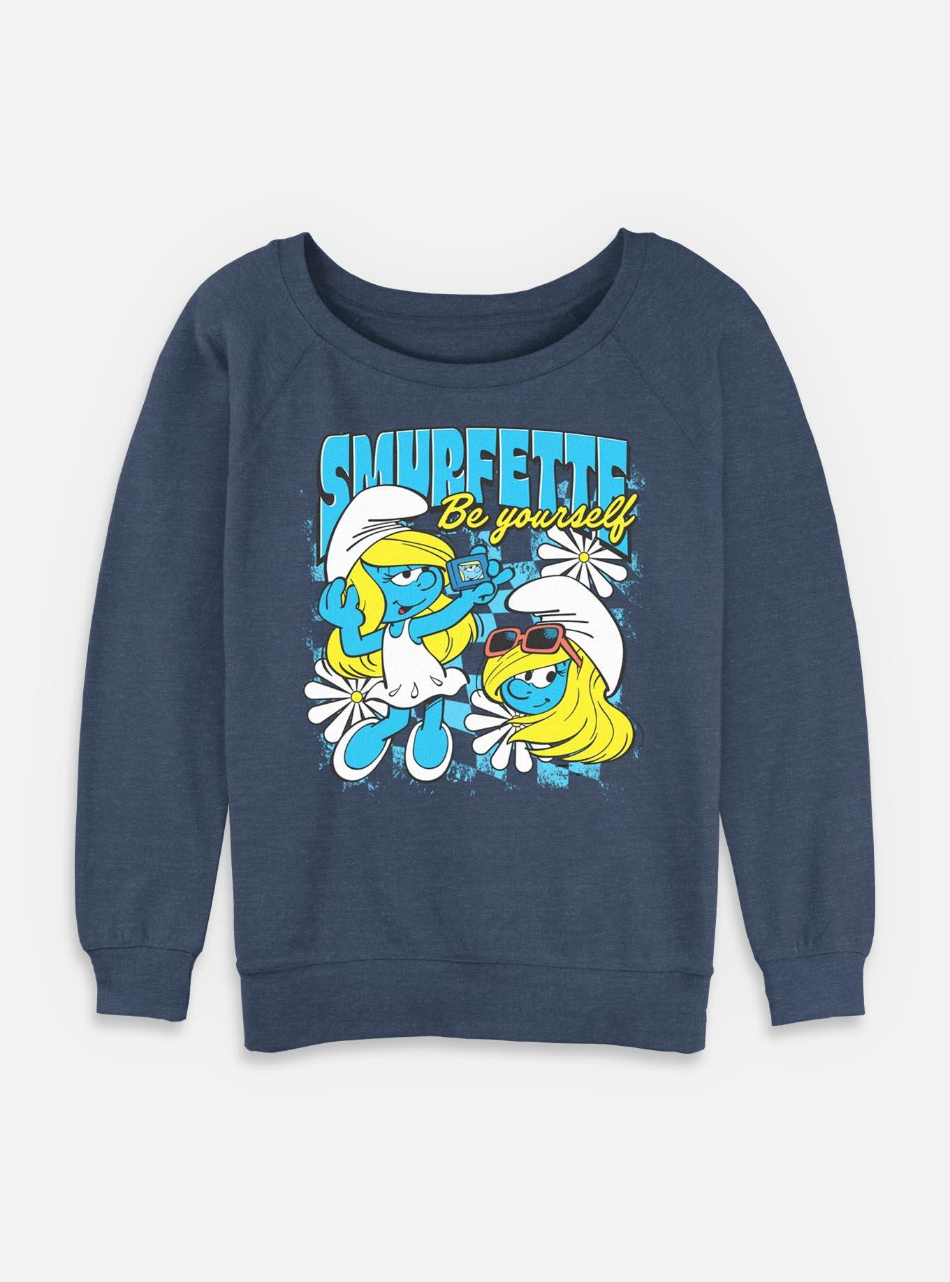 The Smurfs Smurfette Be Yourself Womens Slouchy Sweatshirt, , hi-res