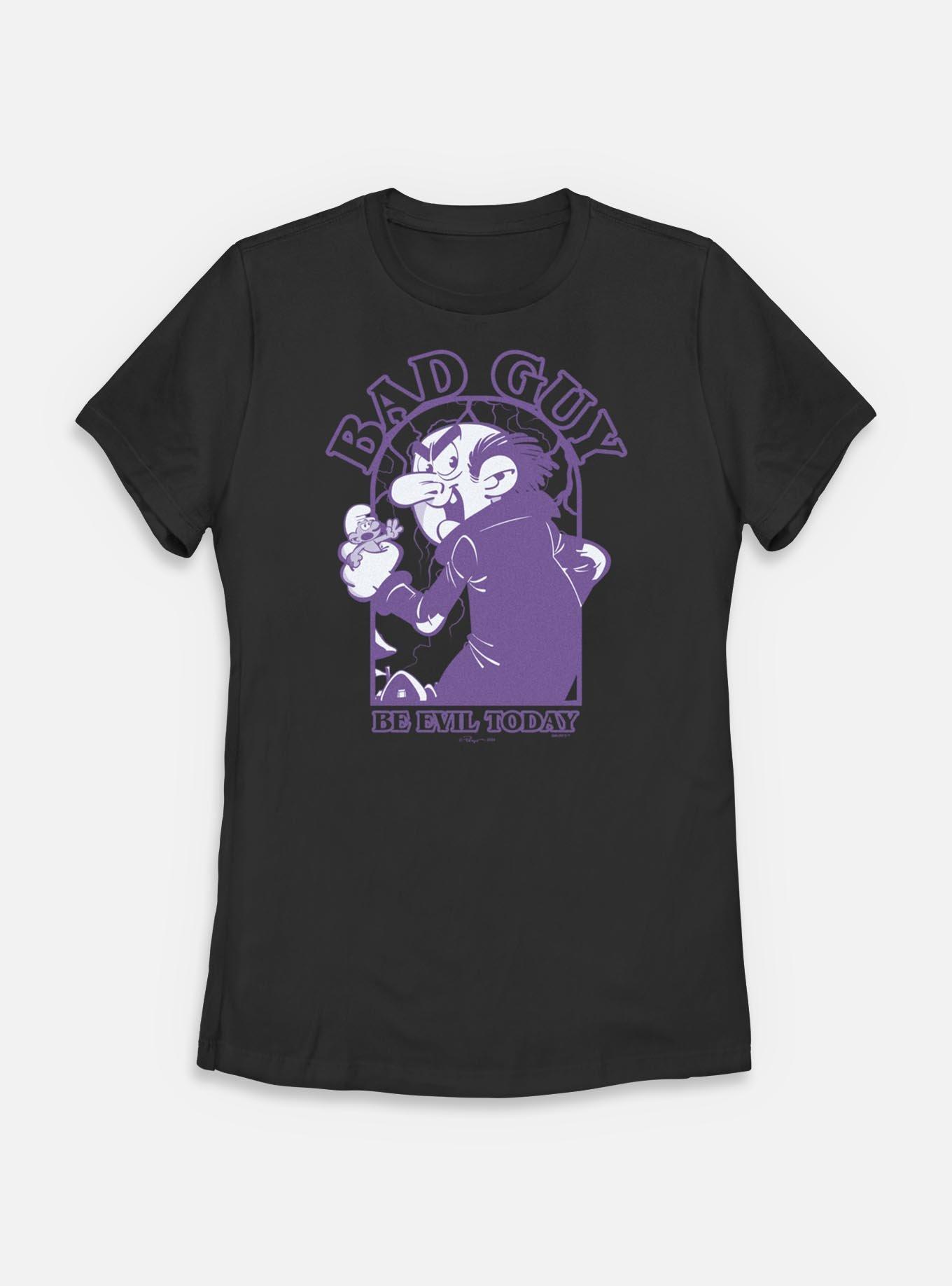 The Smurfs Bad Guy Womens T-Shirt, BLACK, hi-res