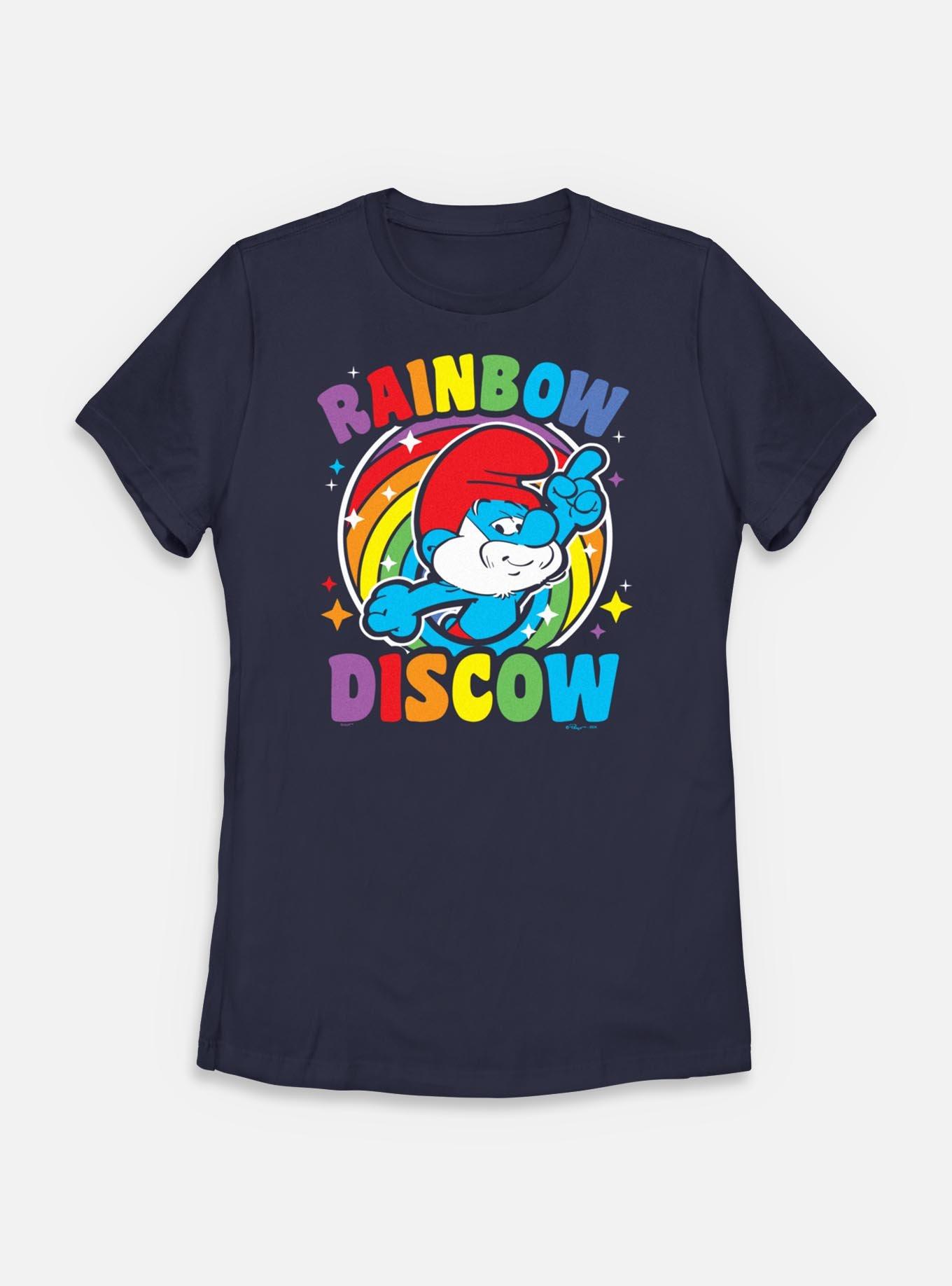 The Smurfs Rainbow Discow Womens T-Shirt, , hi-res