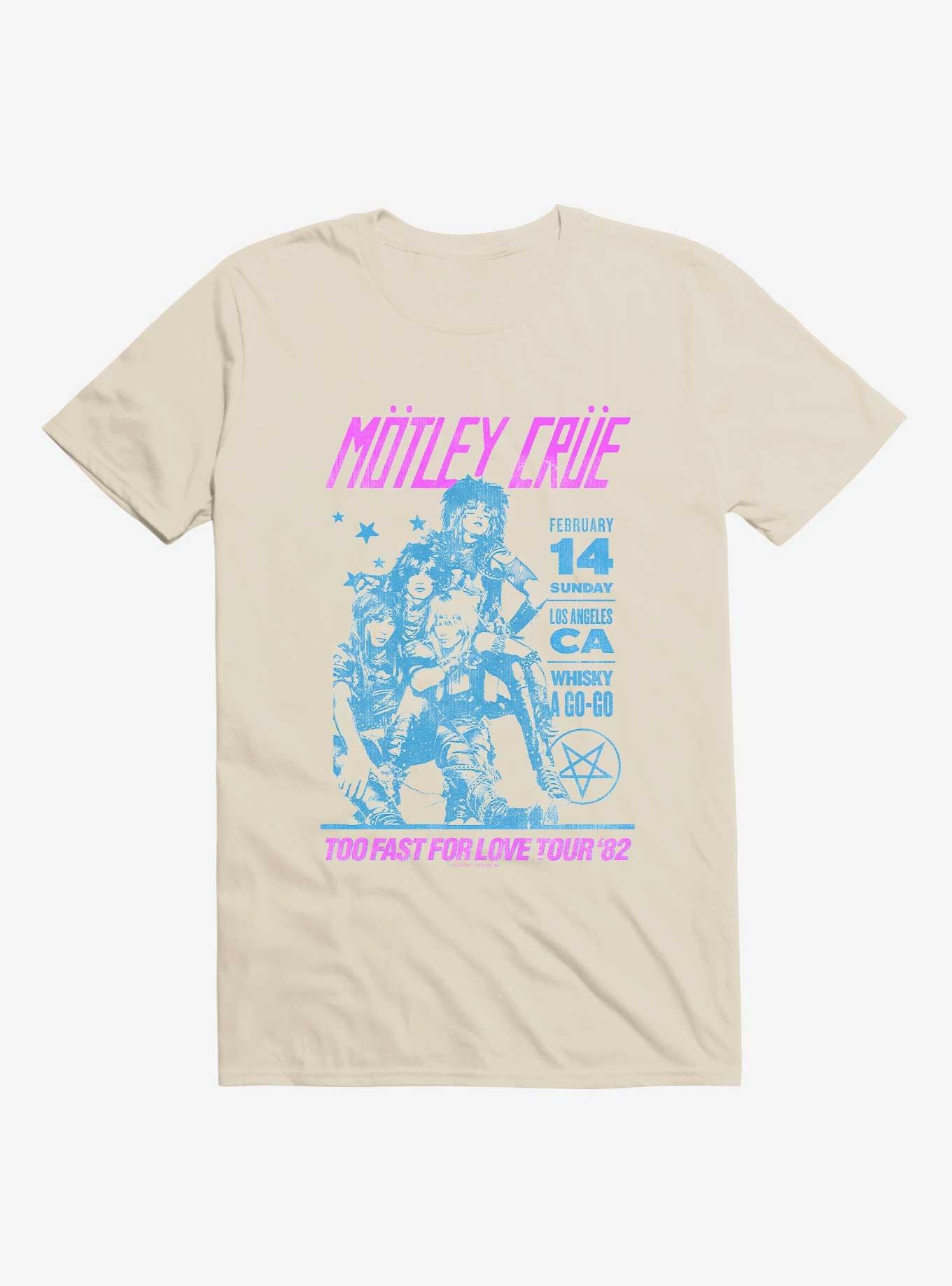 Motley Crue Too Fast For Love Tour '82 T-Shirt, NATURAL, hi-res