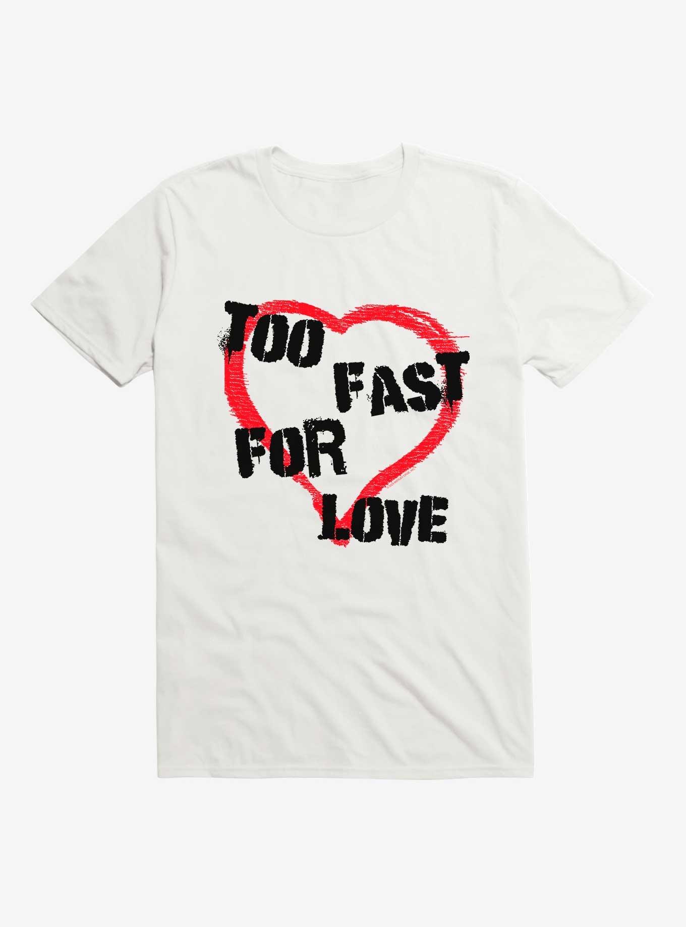 Motley Crue Too Fast For Love T-Shirt, WHITE, hi-res