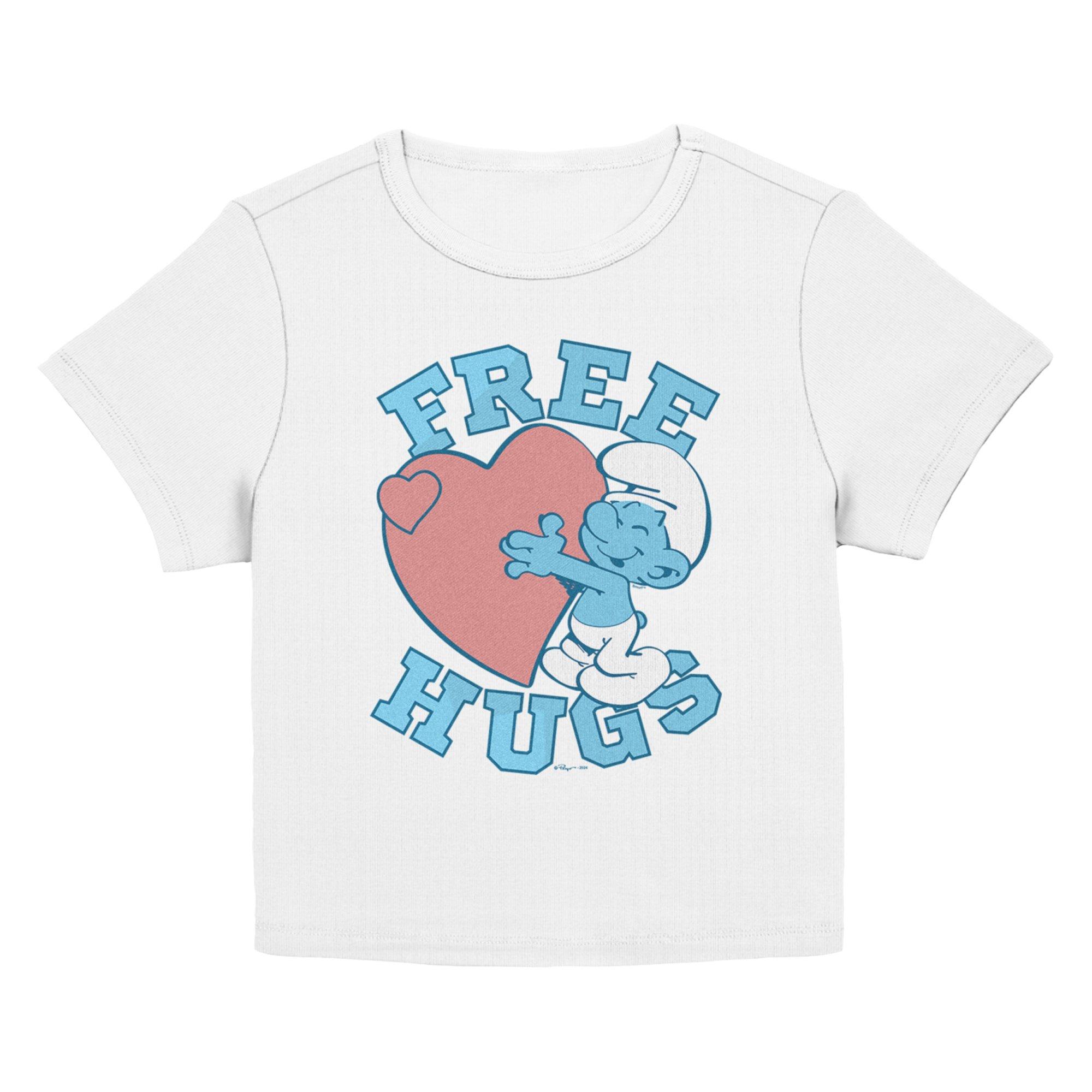 The Smurfs Free Hugs Girls Baby T-Shirt, EGRET, hi-res