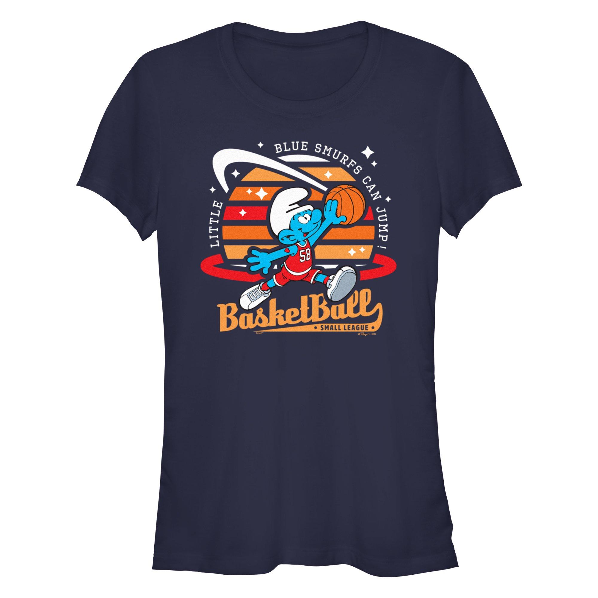 The Smurfs Can Jump Girls T-Shirt, NAVY, hi-res