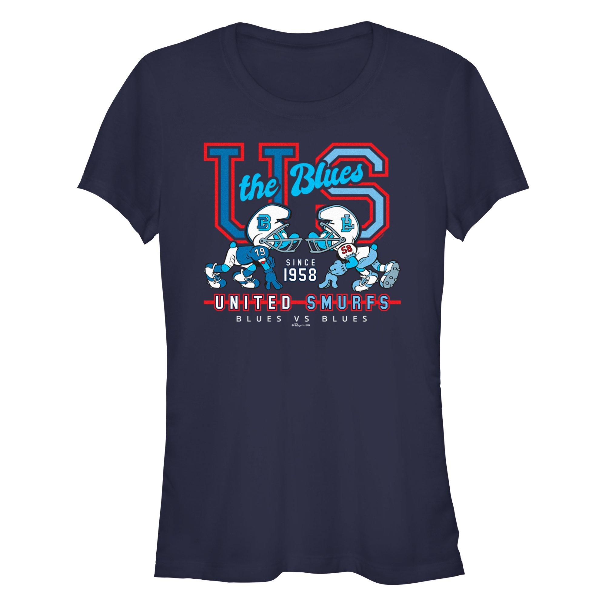 The Smurfs Blues Vs Blues Girls T-Shirt, NAVY, hi-res