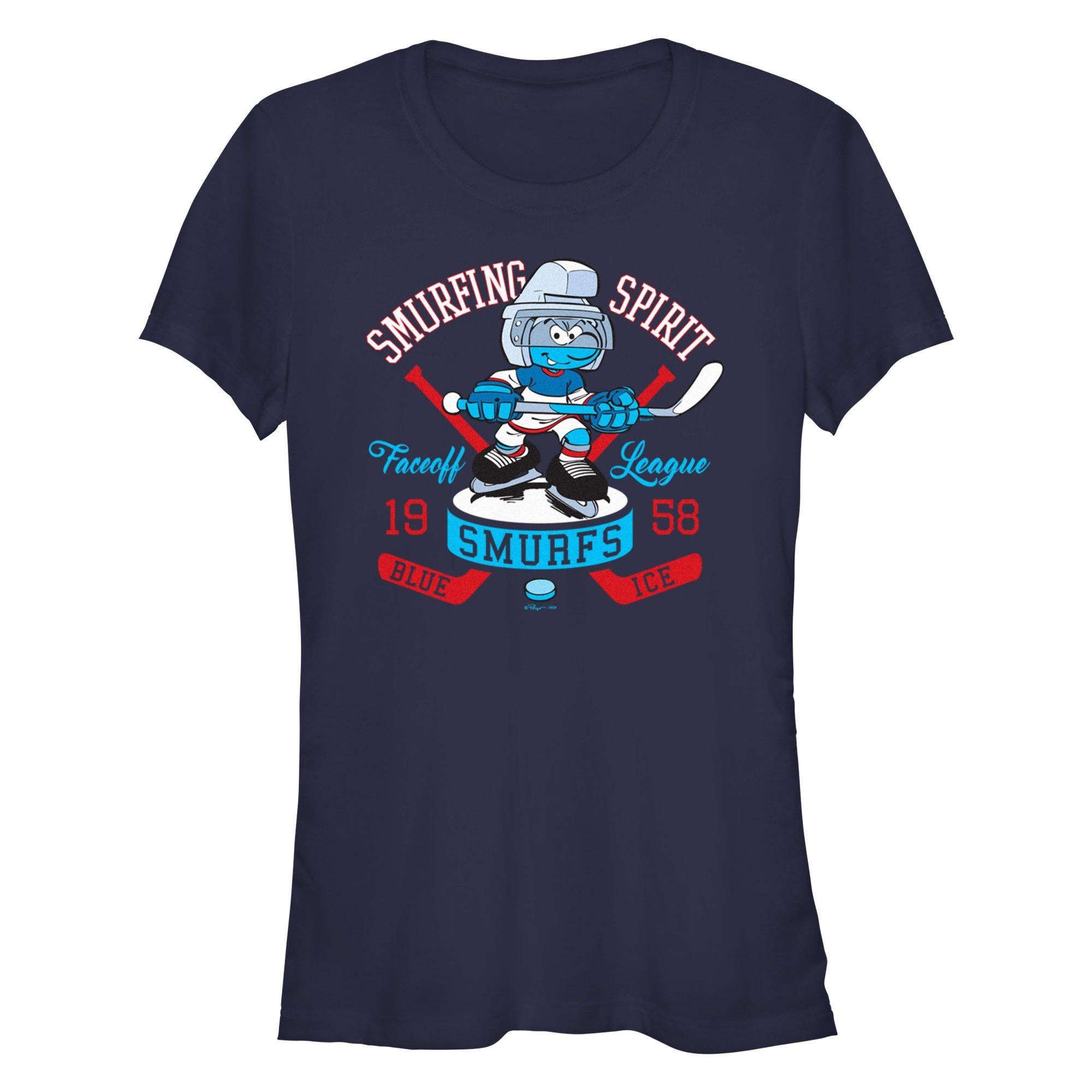 The Smurfs Smurfing Spirit Girls T-Shirt, NAVY, hi-res