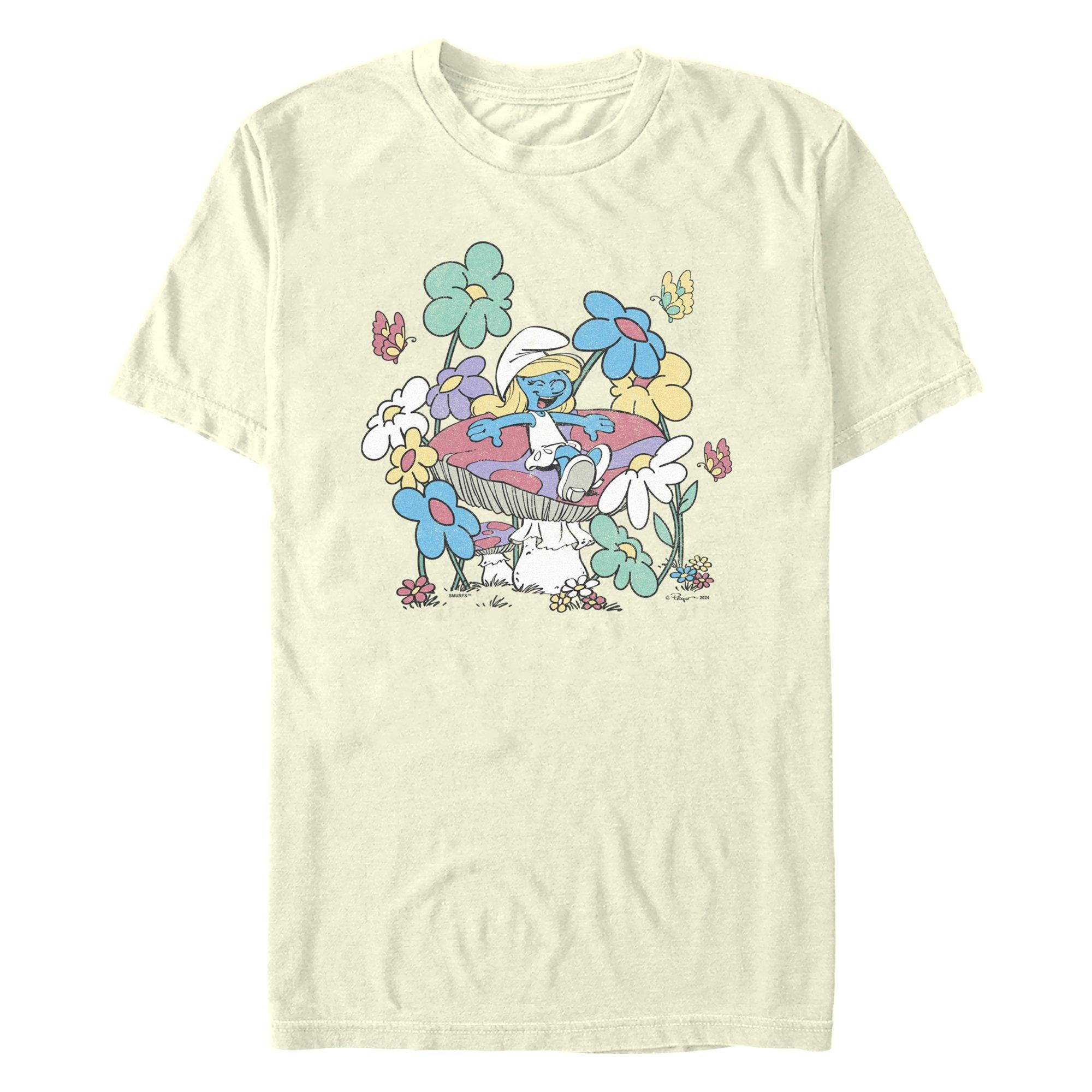 The Smurfs Smurfette Mushroom Life T-Shirt, NATURAL, hi-res
