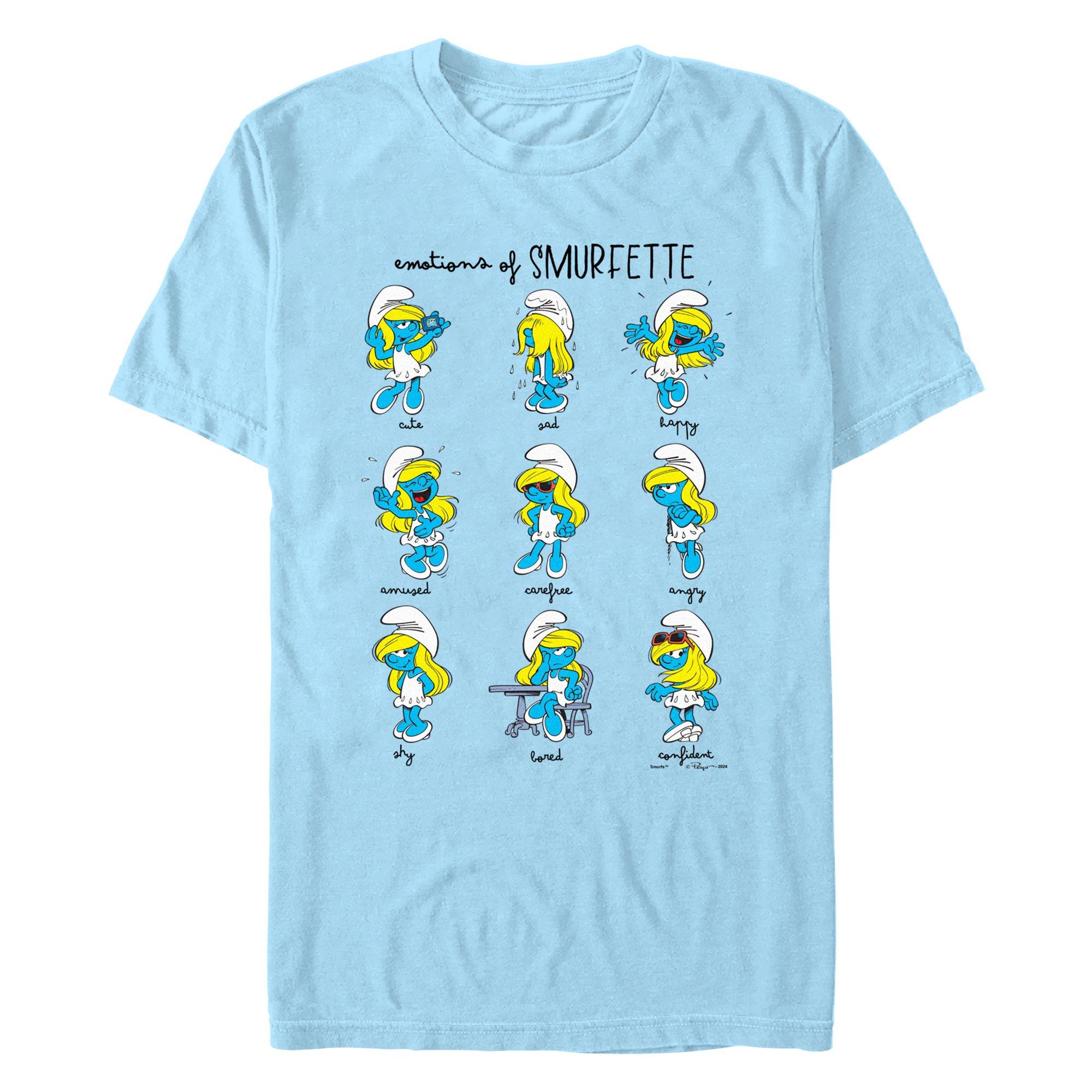 The Smurfs Smurfette Emotions T-Shirt, LT BLUE, hi-res