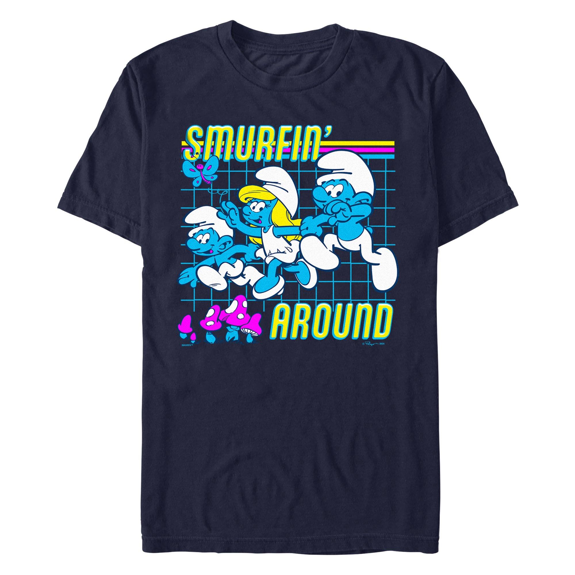 The Smurfs Smurfin' Around T-Shirt, NAVY, hi-res