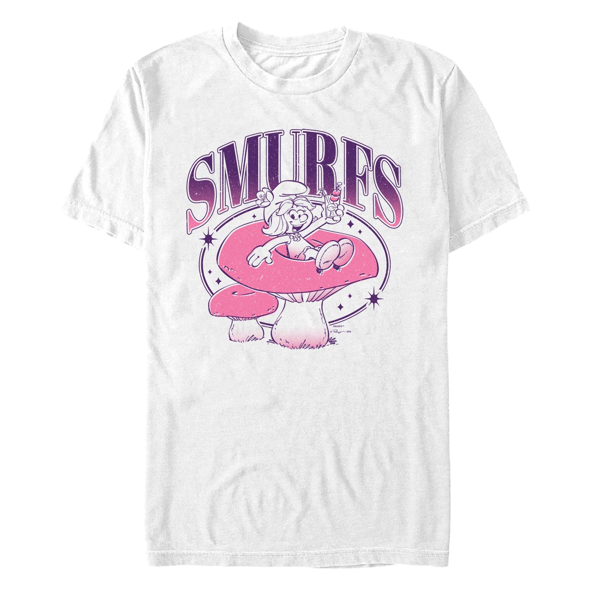 The Smurfs Mushroom T-Shirt, WHITE, hi-res