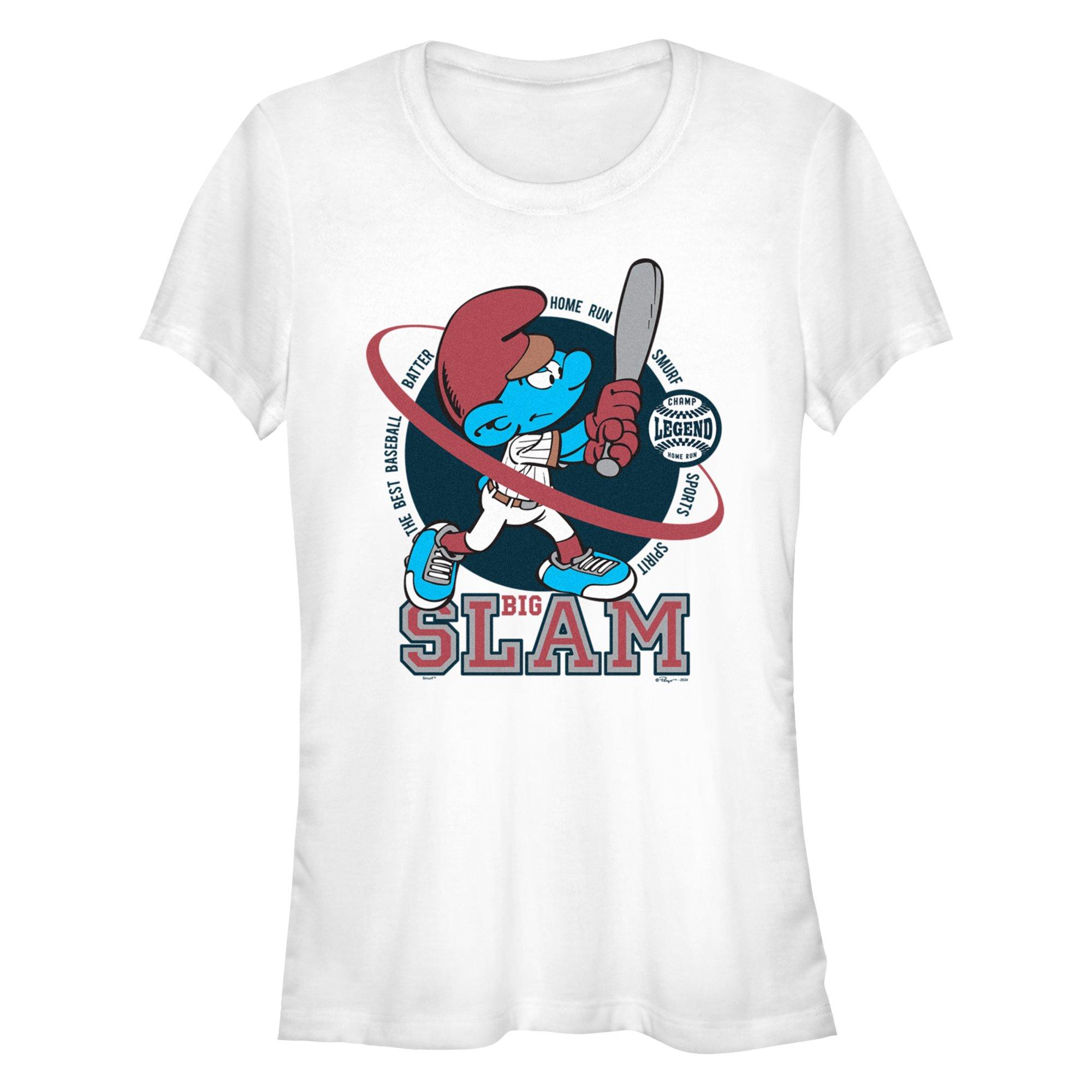 The Smurfs Big Slam Girls T-Shirt, WHITE, hi-res
