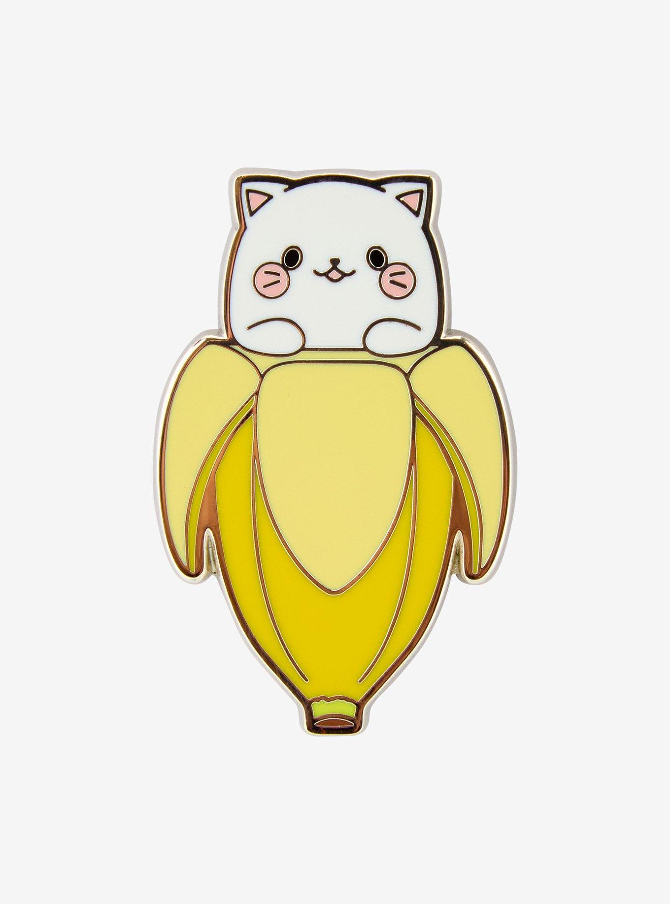 Bananya In Peel Enamel Pin Hot Topic Exclusive, , hi-res